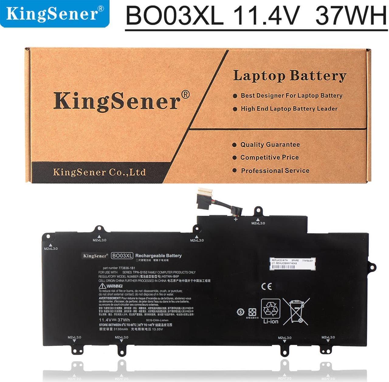 Kingsener BO03XL Laptop Battery For Hp Chromebook 14-X 14-X013DX 14-X015W 14-X015WM 14-x010nr 14-Z Series HSTNN-IB6P HSTNN-IB6C 773836-1B1 773836-1C1 TPN-Q152 TPN-Q137 751895-1C1 752235-005