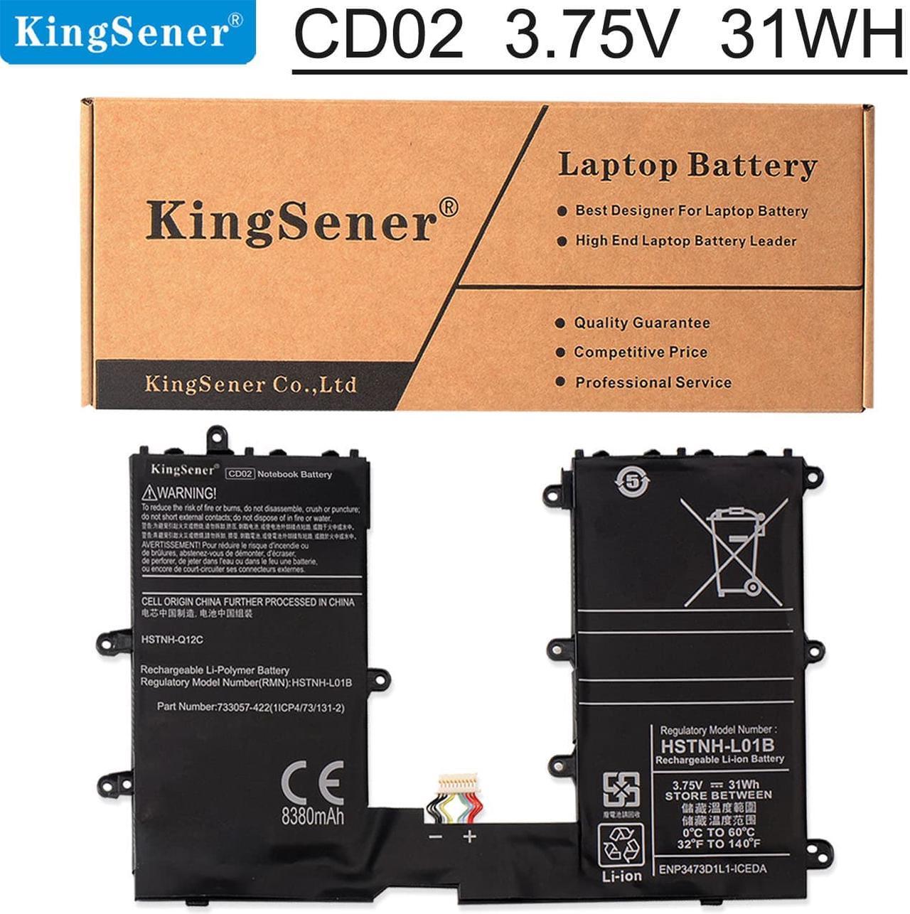 KingSener CD02 Laptop Battery for HP Pro Tablet 610 G1 Omni10 HSTNN-L01B HSTNN-Q12C 740479-001 733057-422 3.75V 31WH