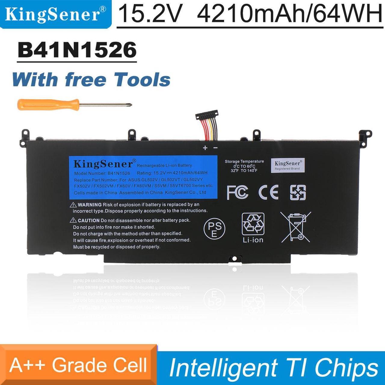 Kingsener B41N1526 Battery Replacement For Asus ROG Strix GL502 GL502V GL502VT GL502VT-1A GL502VM S5 S5VT6700 GL502VT-BSI7N27 0B200-019400