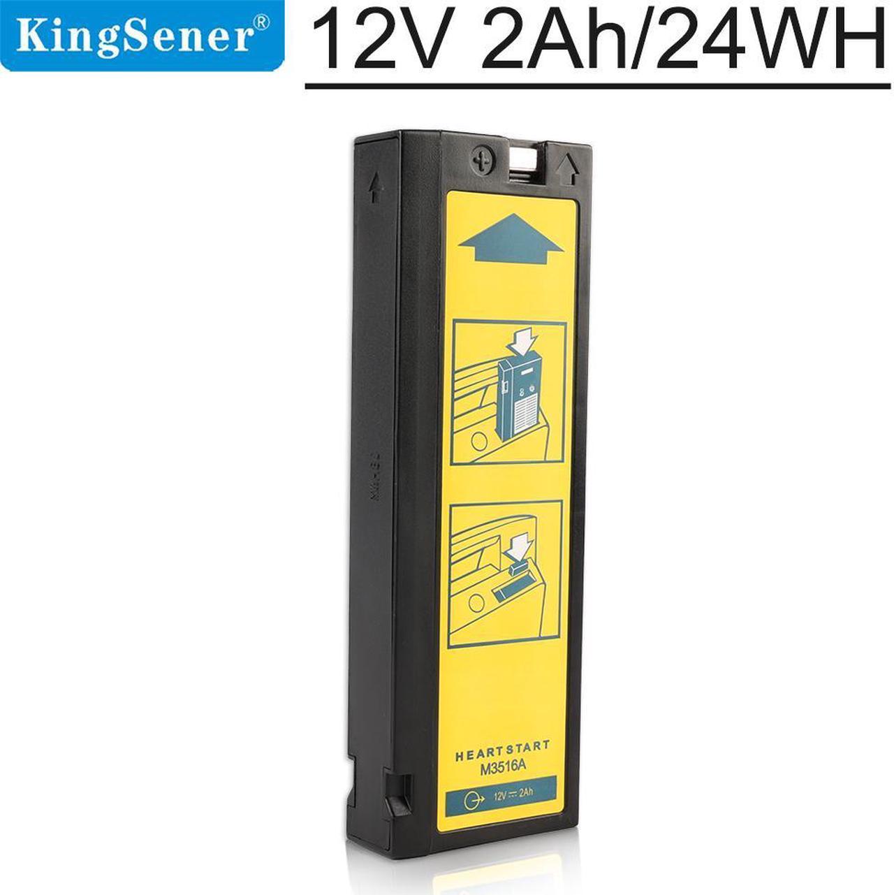 Kingsener M3516A Defibrillator Monitor Battery For Heartstart XL M4735A Defibrillator  LCT-1912ANK LC-T121R8PG