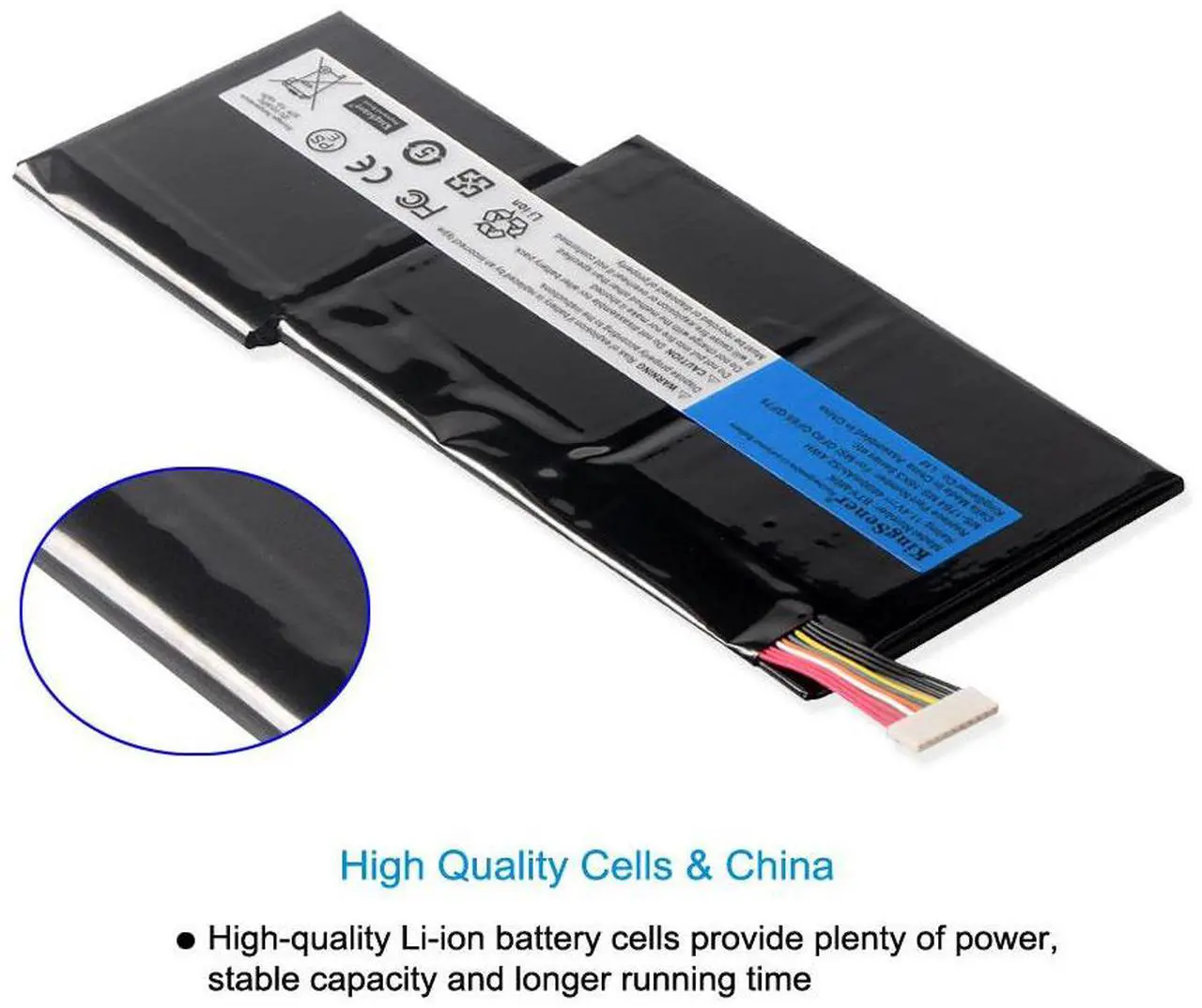 Alt view image 5 of 6 - Kingsener BTY-M6K Laptop Battery for Stealth Pro MS-17B4 MS-16K3 GF63 Thin 8RD 8RD-031TH 8RC 8RC-034CZ GF75 Thin 3RD 8RC 9SC 9SC-088CN GF65 Thin 9SE/SX Bravo 15 17 A4DCR series