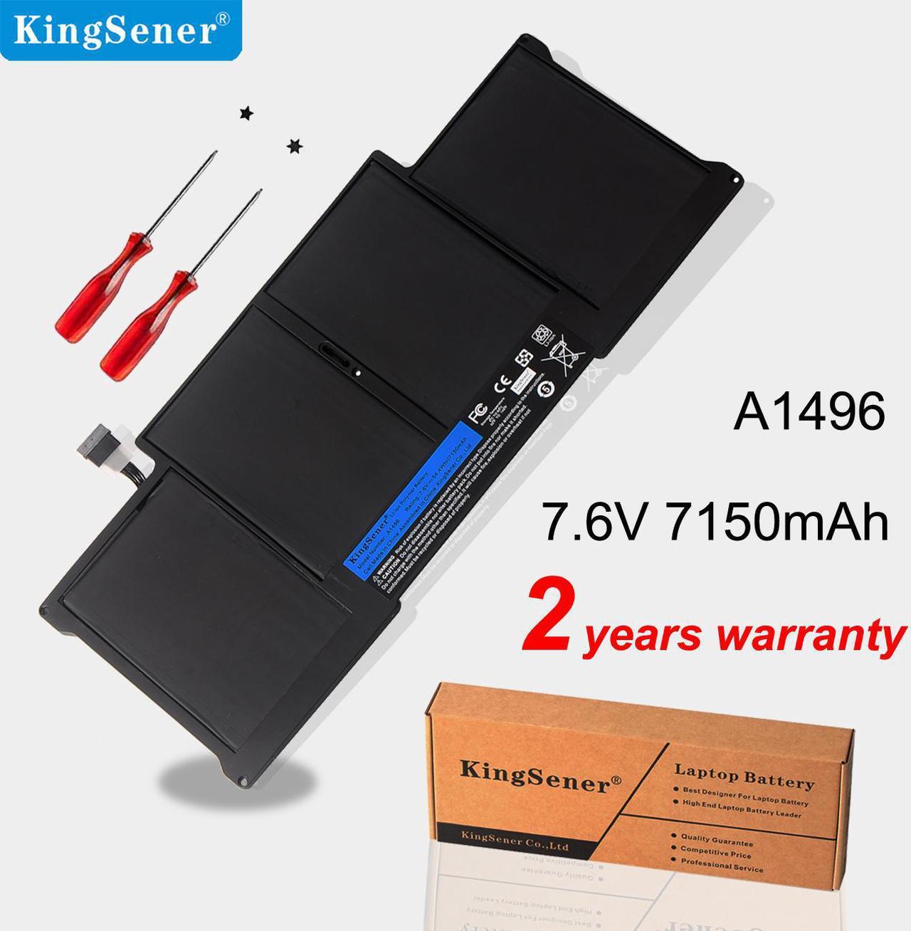 KingSener New Laptop Battery A1496 For Apple MacBook Air 13" A1466 2013/2014/2015 A1496 MD760LL/A MD761CH/A 7.6V 7150mAh