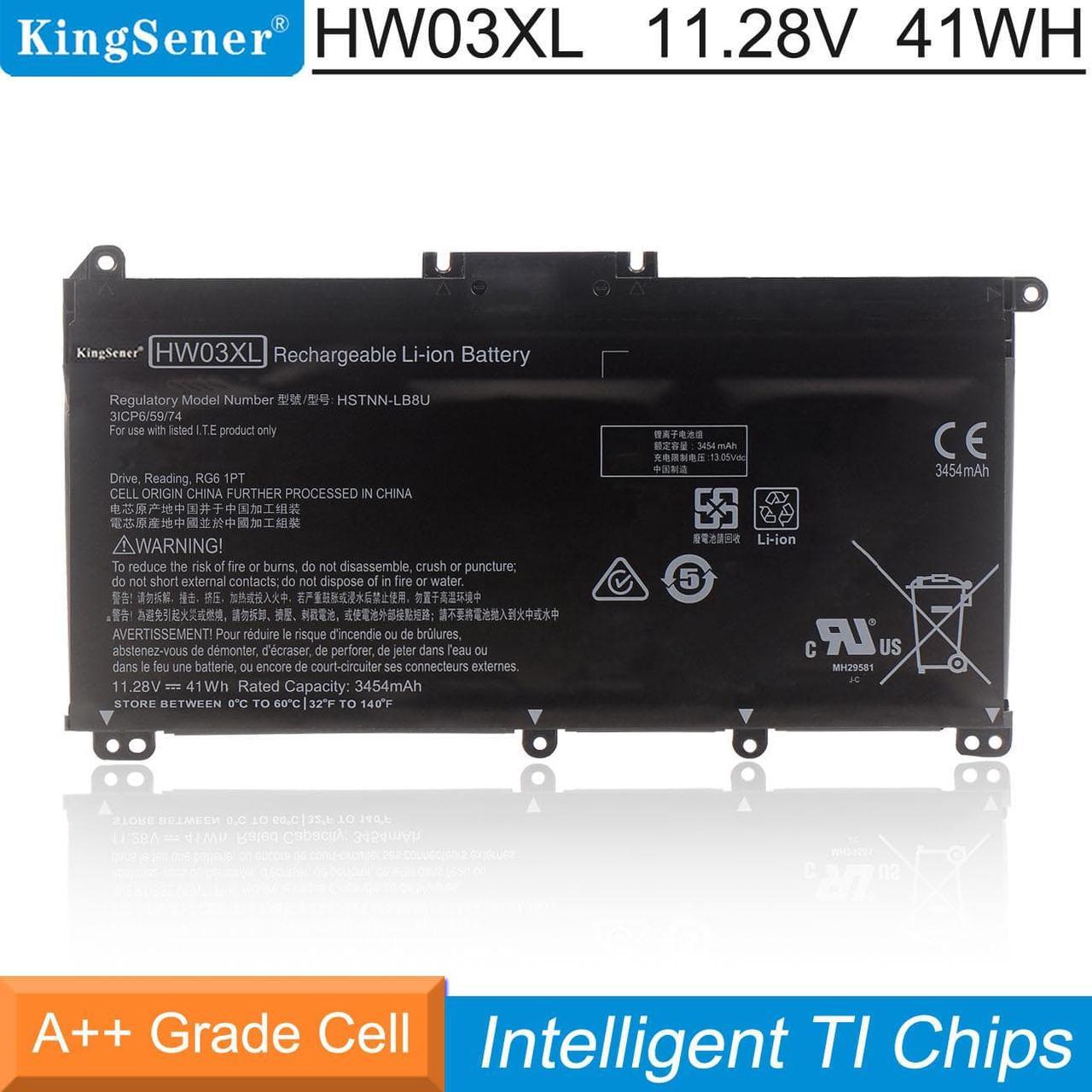 Kingsener HW03XL Laptop Battery For HP Pavilion 15-EG 15-EH Series 15-EG0XXX 15-EH0XXX 15-eg1025cl 15-eg1053cl 15-eg1073cl 15-EH1254ng,HP Laptop 17-CN 17-CP Series 17-CN0XXX 17-CP0XXX