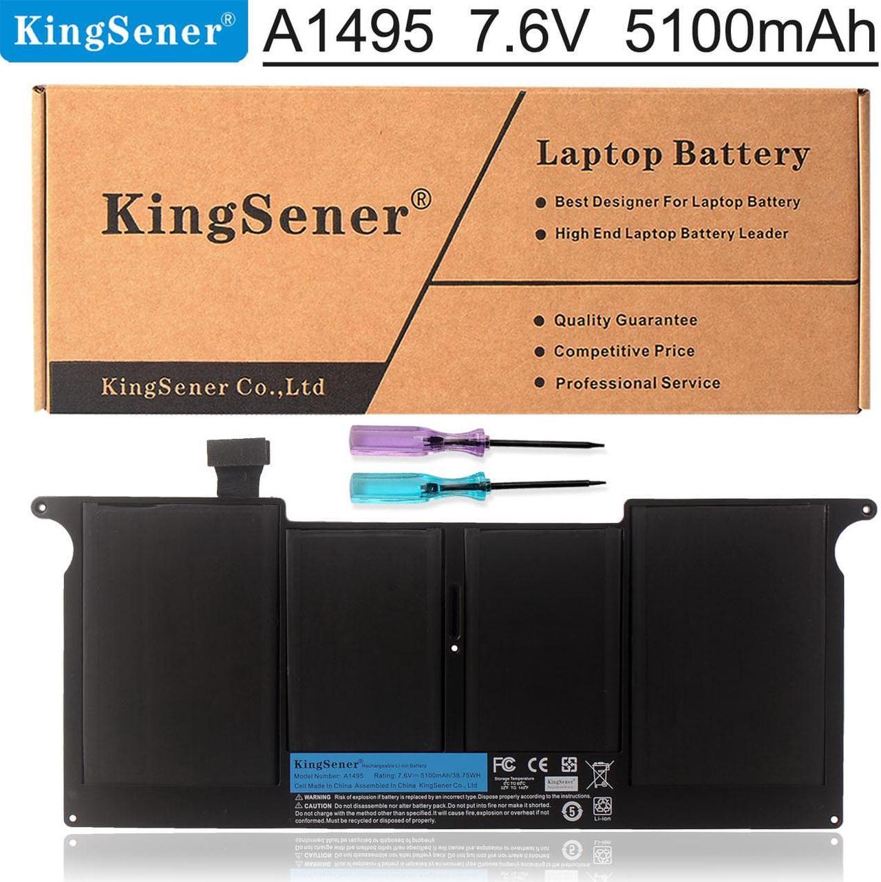 KingSener New A1495 Laptop Battery For Apple MacBook Air 11" A1465(2013 2014 2015) MD711LL/A MD711/A MD712/A MD711/B 020-8084-A