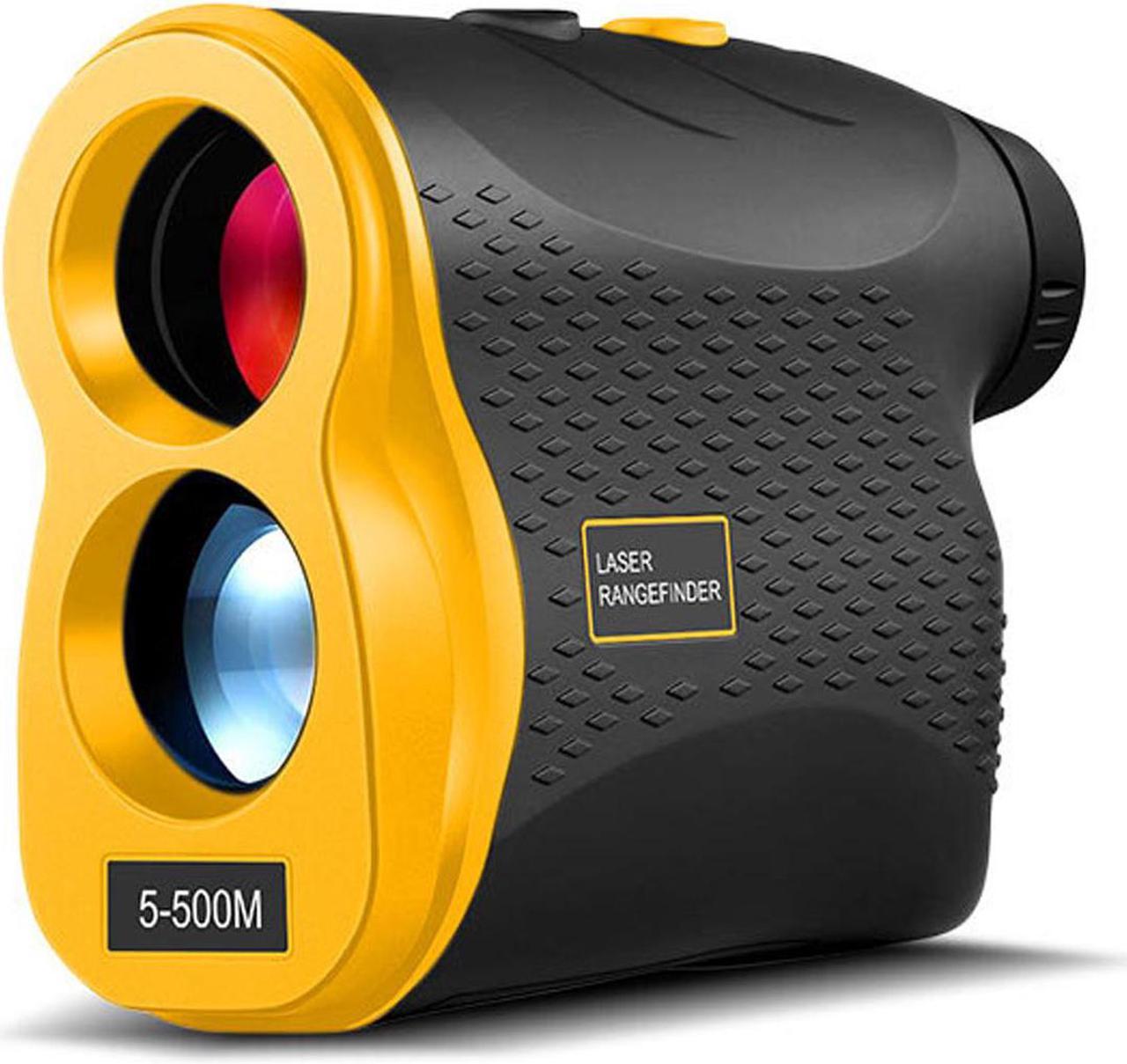 Laser Range Finder Telescope,546.8 Yards Farther,6 Times Magnification Laser Range Finder for Shooting,Hunting and Golf with Ranging,Speed,Flagpole Lock,Fog Measurement,Angle measurement,IP54 Waterpro