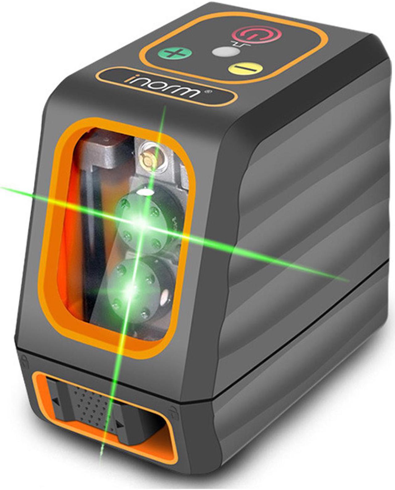 Green Laser Level 2 Line 100FT with Dual Module LD Transmitter,Automatic leveling,Japan LD Light Source,Horizontal/Vertical/Cross Line,Remote Pulse Mode,Vertical Line Across Zenith,Cross Line Laser