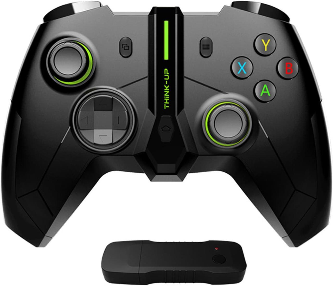 Wireless Gaming Controller for Xbox One/One X/One S/One Series S/One Series X/PS3/PC/PC360,2.4G Wireless Controller PC Controller with Turbo,Dual Shock Vibration,6-Axis,Gaming Joystick Gamepad,RGB LED