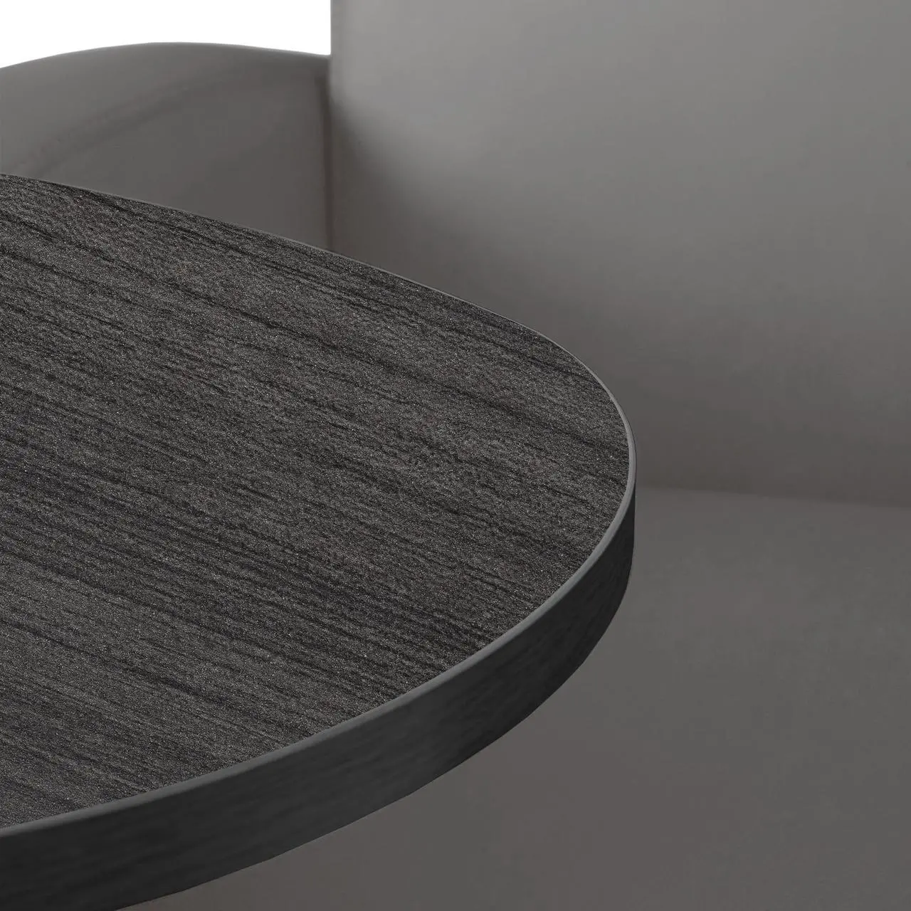 Alt view image 6 of 7 - Supernova Tablet Arm Loveseat w/ Storage- Grey/Ash Grey