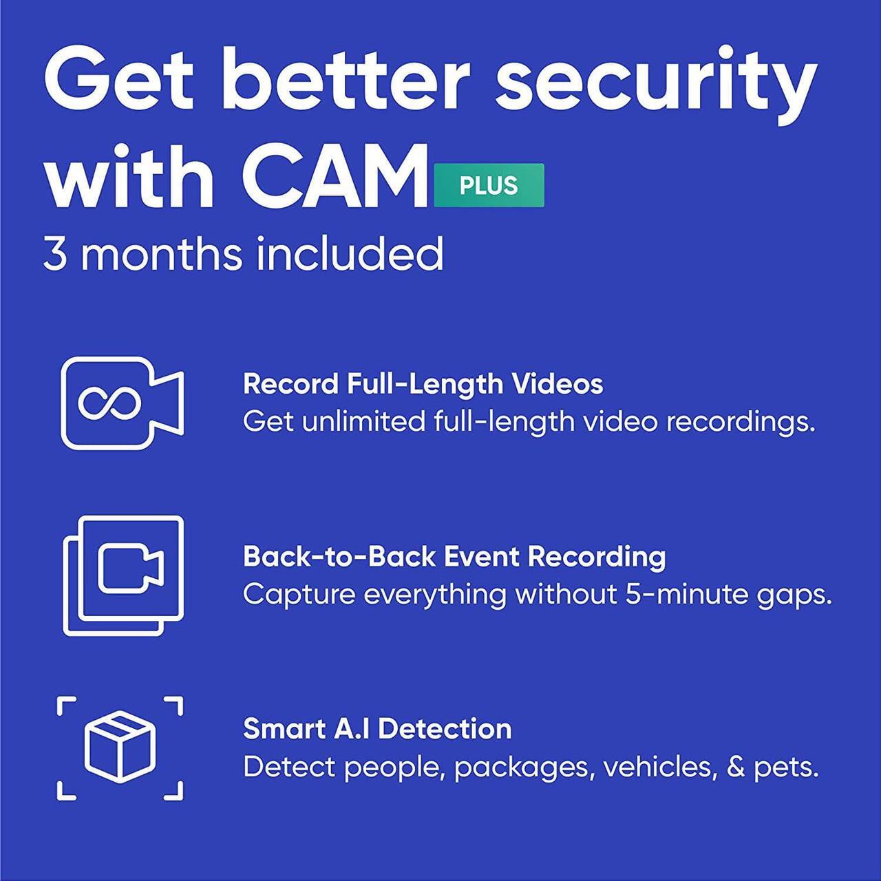 Alt view image 6 of 6 - WYZE Cam Pan v3 Indoor/Outdoor IP65-Rated 1080p Pan/Tilt/Zoom Wi-Fi Smart Home Security Camera with Color Night Vision, 2-Way Audio, Compatible with Alexa & Google Assistant, Includes 3 Mo of Cam Plus