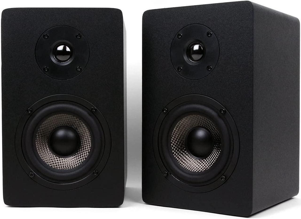 Alt view image 2 of 5 - Micca MB42X Advanced Bookshelf Speakers for Home Theater Surround Sound, Stereo, and Passive Near Field Monitor, 2-Way (Black, Pair)