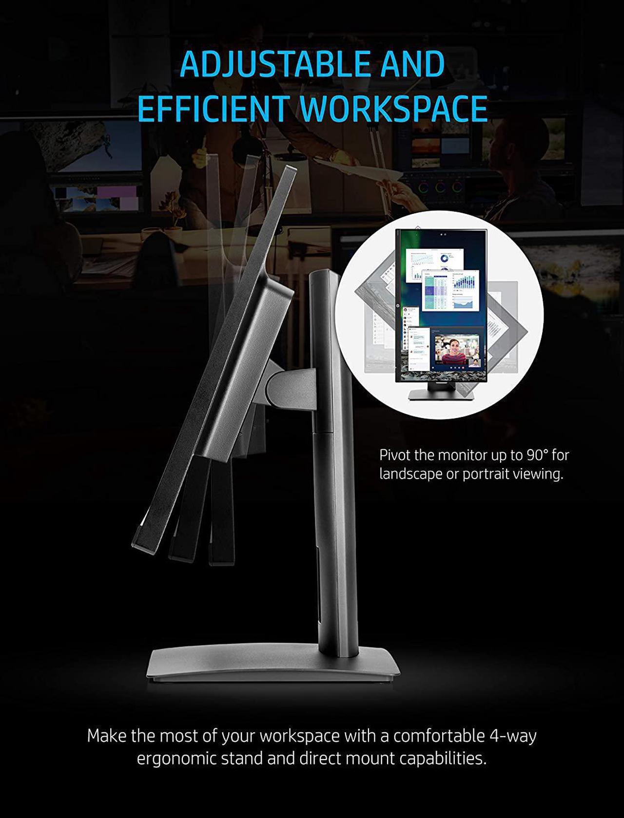 Alt view image 19 of 20 - HP VH240a 23.8" Full HD 1920 x 1080 60 Hz 5ms (GTG) HDMI, VGA LED Backlight IPS Monitor