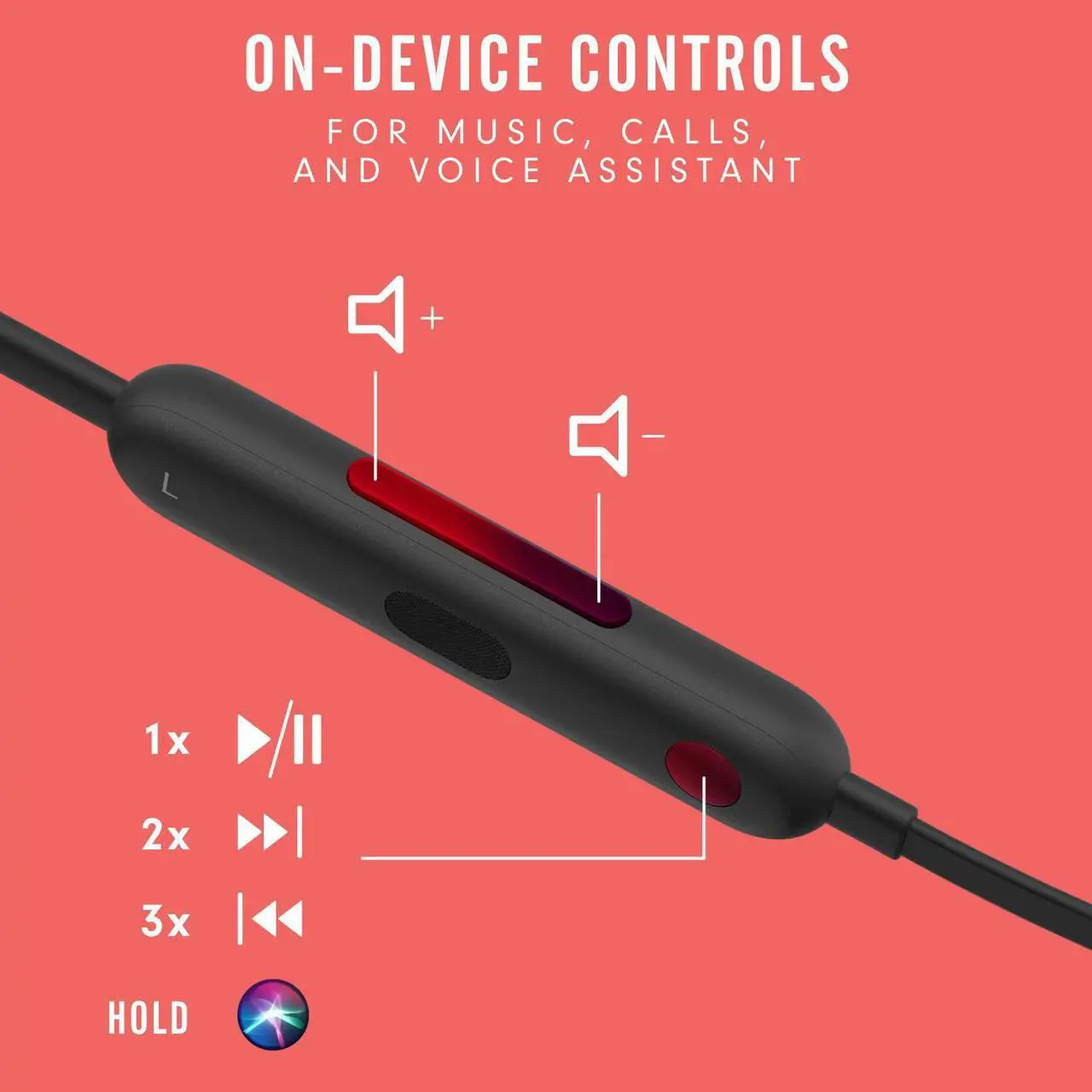 Alt view image 7 of 7 - Flex Wireless Earbuds -  W1 Headphone Chip Magnetic Earphones Class 1 Bluetooth 12 Hours of Listening Time Built-in Microphone - Black