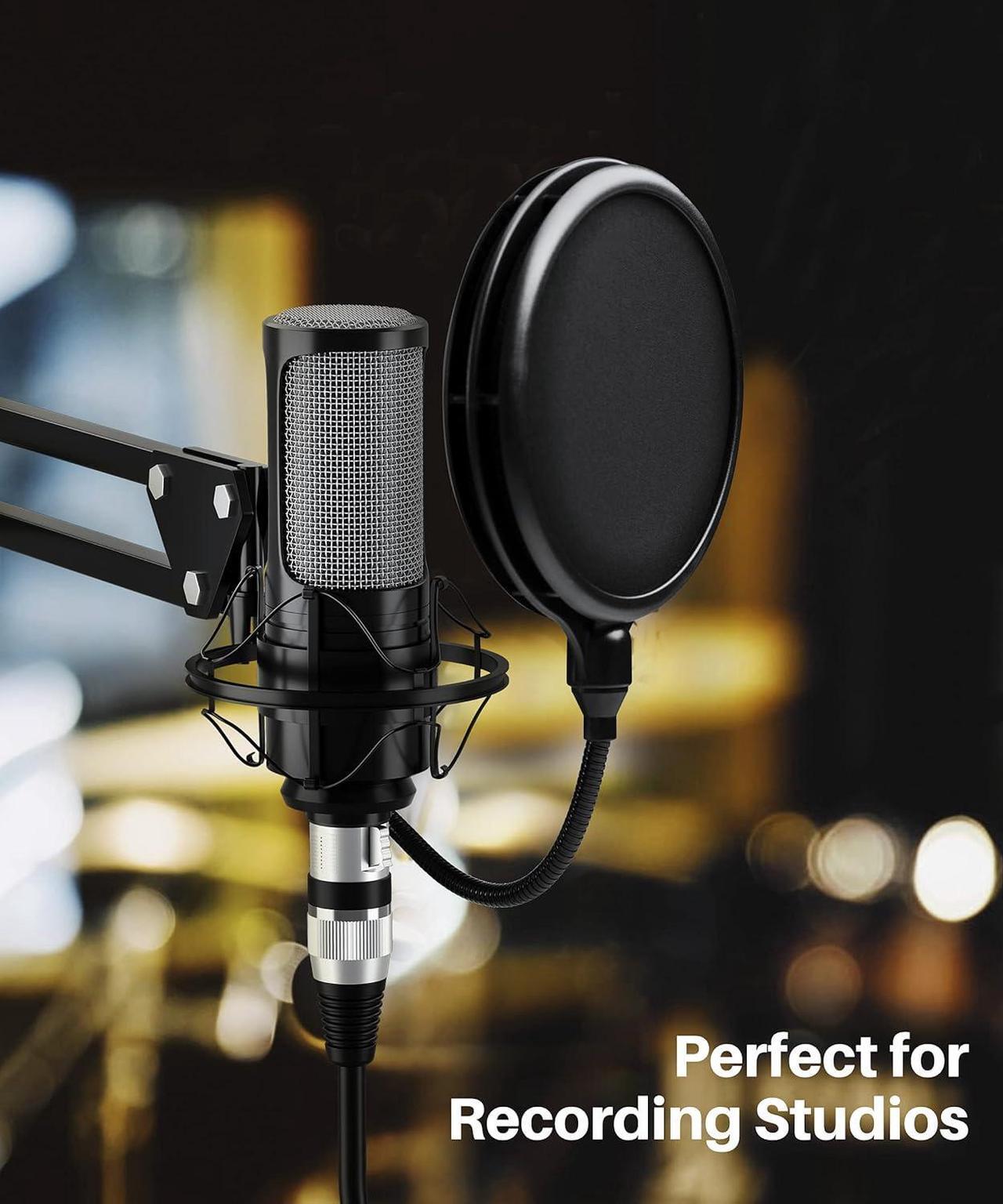 Alt view image 7 of 7 - XLR to XLR Microphone Cable (1 Feet 2 Pack) XLR Male to Female Mic Cable 3-Pin Balanced Shielded XLR Cable for Mic Mixer Recording Studio Podcast - Black 1Ft 2 Pack