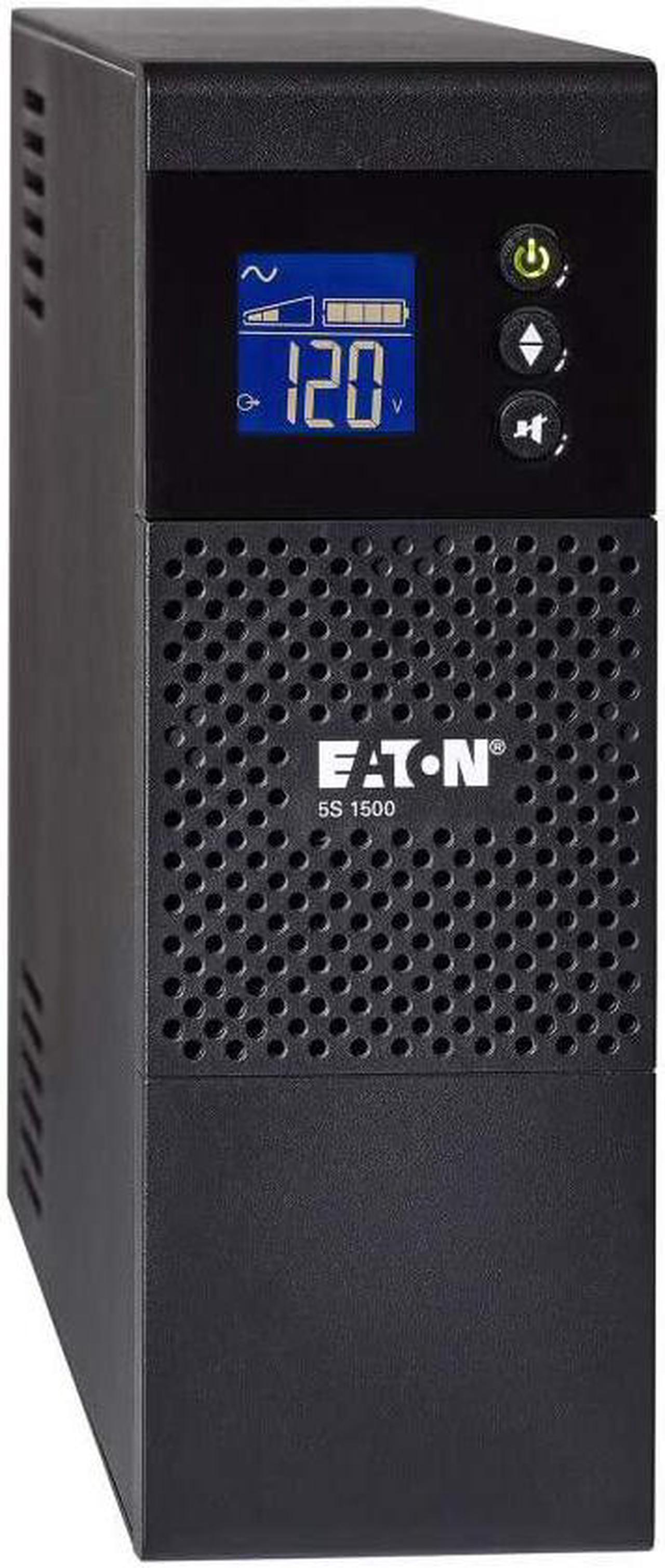 Main image of Eaton 5S1500LCD UPS Battery Backup & Surge Protector, 1500VA / 900W, AVR, LCD Display, Line Interactive, Welcome to consult