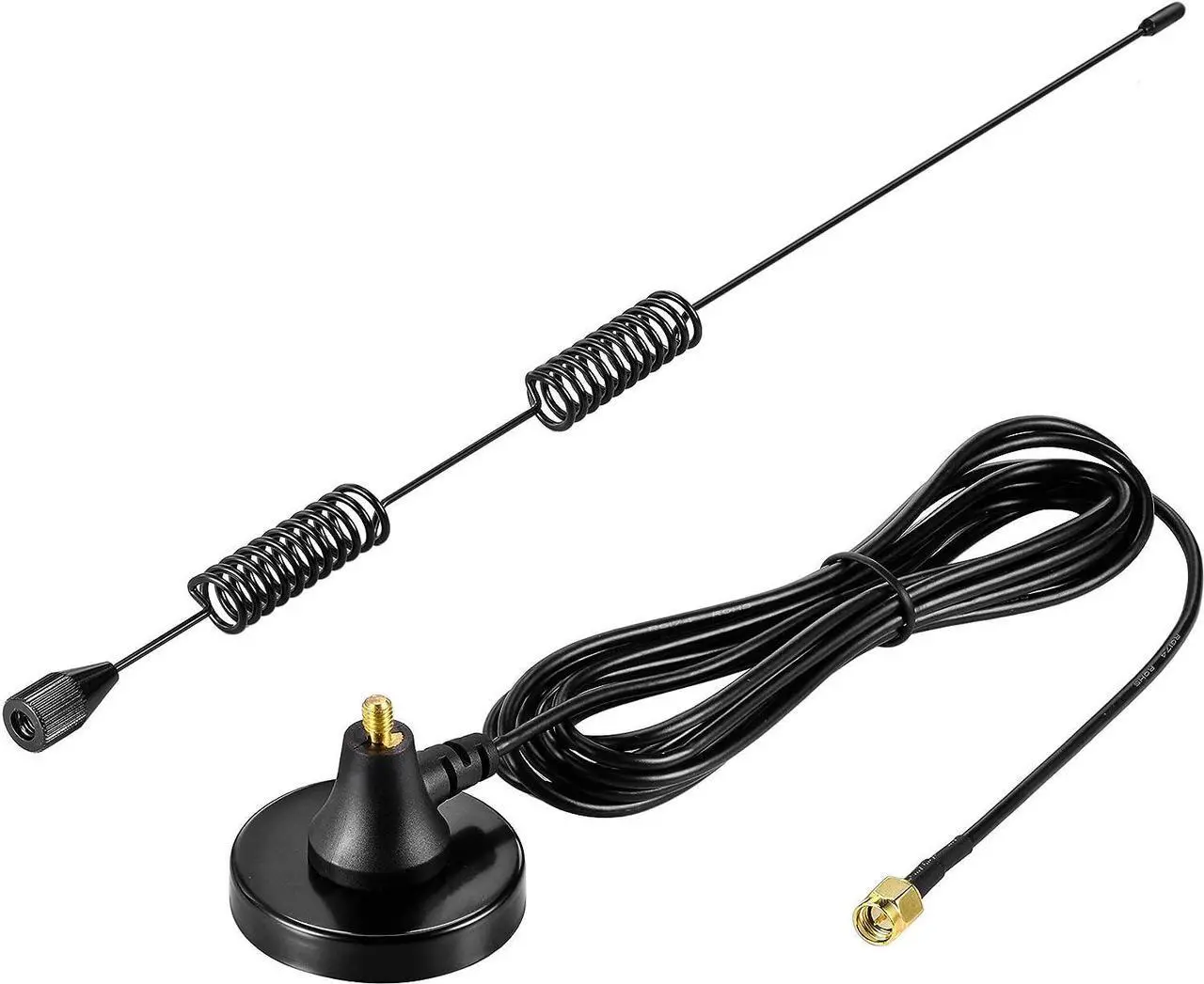 Alt view image 5 of 7 - Bingfu Dual Band VHF UHF 136-174MHz 400-470MHz Ham Radio Magnetic Base Antenna Handheld Two Way Radio SMA Male Antenna for Ham Radio Walkie Talkie Icom Yaesu Vertex Standard Horizon Marine VHF Radio