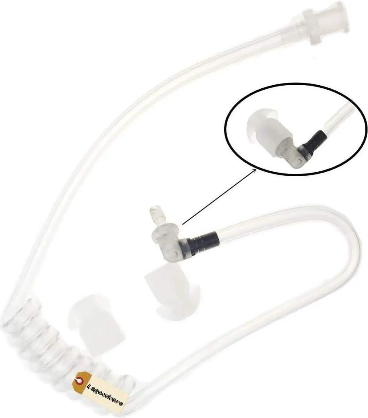 Alt view image 3 of 7 - Lsgoodcare 20Pcs Replacement Covert Acoustic Air Coil Audio Tube Earbuds Compatible for Motorola Kenwood Icom Yaesu Two Way Radio Earpiece