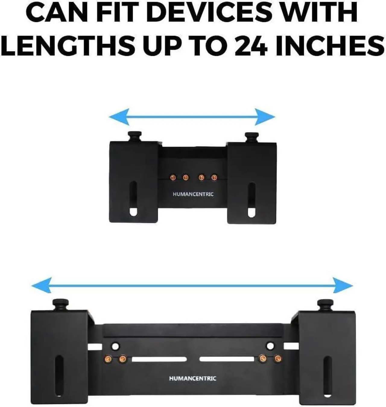 Alt view image 6 of 7 - HumanCentric Adjustable Device Wall Mount, Cable Box and Modem Bracket, Adjustable Wall Adapter for Small and Wide or Narrow Devices Like Cable Boxes, Modems, DVD Players on The Wall Behind TV