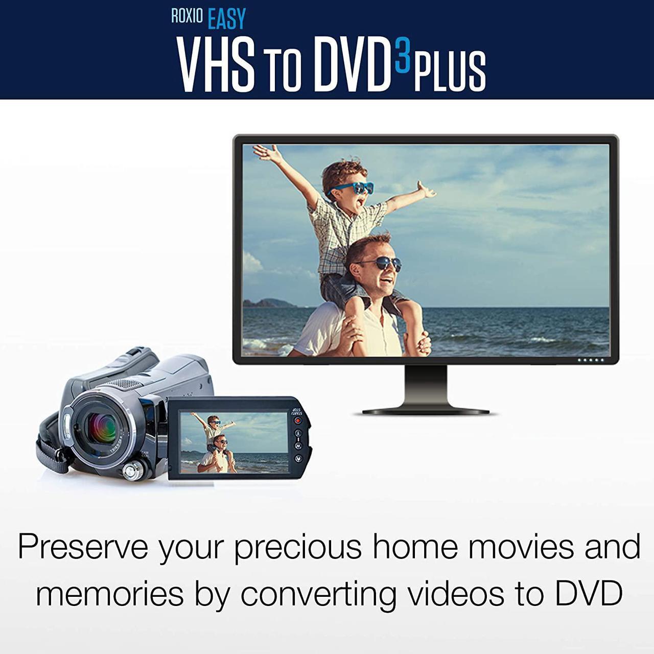 Alt view image 3 of 7 - Roxio Easy VHS to DVD 3 + Easy CD DVD Burning 2 Bundle | VHS Hi8 V8 Video to DVD or Digital Converter | Disc Burner & Video Capture [PC Disc]