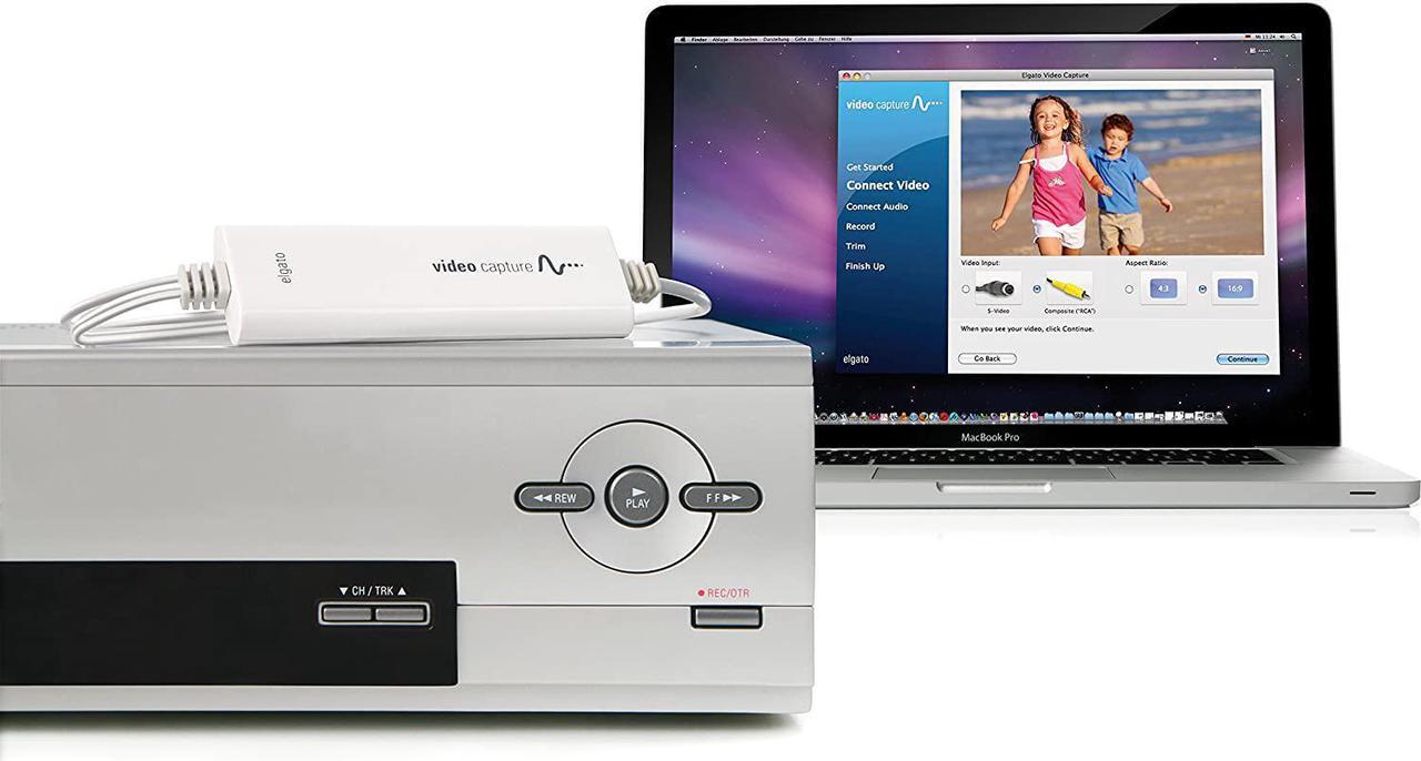 Alt view image 3 of 6 - Elgato Video Capture  USB 2.0 Capture Card Device, Easy to Use, Convert Analog to Digital, with VHS VCR TV to DVD Adapter, for Mac, Windows or iPad