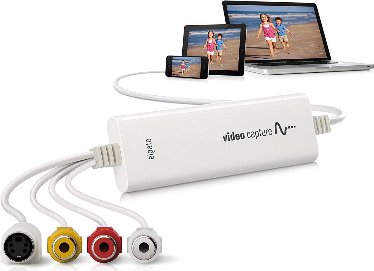Alt view image 4 of 6 - Elgato Video Capture  USB 2.0 Capture Card Device, Easy to Use, Convert Analog to Digital, with VHS VCR TV to DVD Adapter, for Mac, Windows or iPad