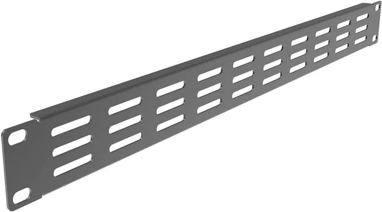 Alt view image 2 of 4 - QiaoYoubang 5 Pack of 1U Vented Blank Panel - Steel Blank Rack Mount Panel Spacer for 19in Server Rack Cabinet or Enclosure, Black (1U), Welcome to consult