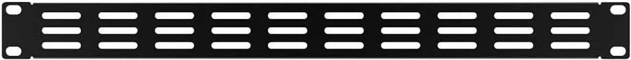 Alt view image 4 of 4 - QiaoYoubang 5 Pack of 1U Vented Blank Panel - Steel Blank Rack Mount Panel Spacer for 19in Server Rack Cabinet or Enclosure, Black (1U), Welcome to consult