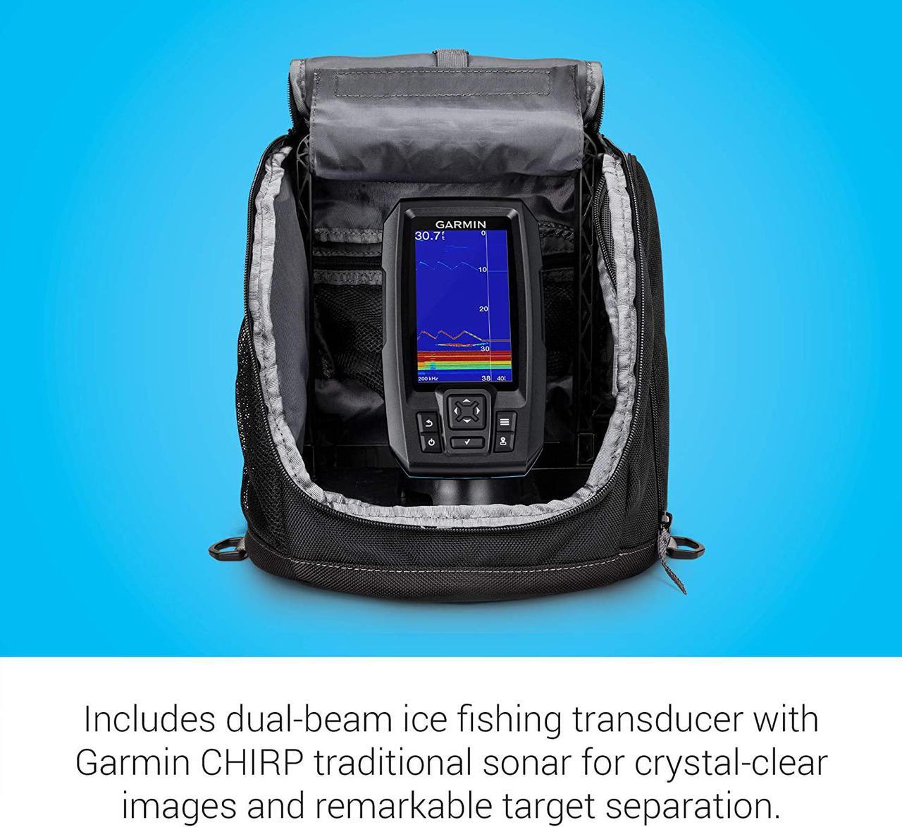 Alt view image 8 of 13 - GARMIN STRIKER PLUS 4 4 ICE FISHING BUNDLE