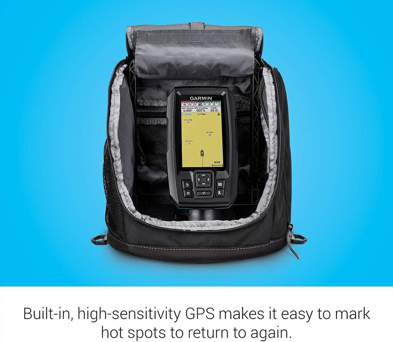 Alt view image 9 of 13 - GARMIN STRIKER PLUS 4 4 ICE FISHING BUNDLE