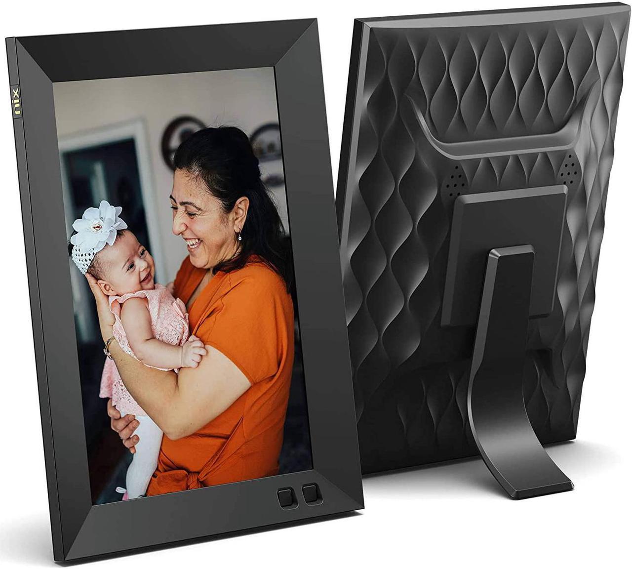 Main image of NIX 8 Inch Digital Picture Frame (Non-WiFi) - Portrait or Landscape Stand, HD Resolution, Auto-Rotate, Remote Control - Mix Photos and Videos in The Same Slideshow, Welcome to consult