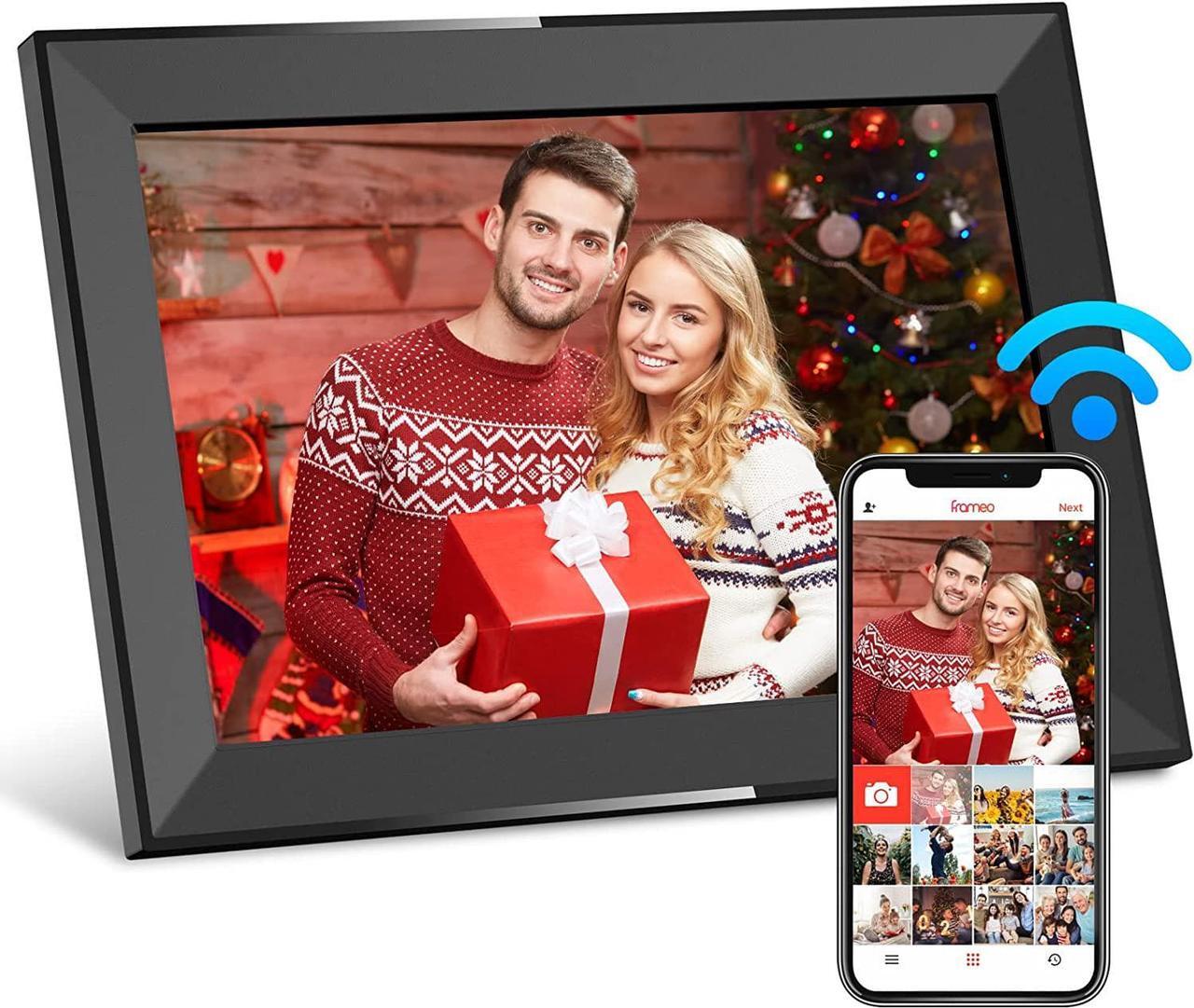 Main image of SKYRHYME 10.1 Inch Digital Picture Frame with 32GB Storage, FRAMEO WiFi Digital Photo Frame, 1280 * 800 IPS Touch Screen, Auto-Rotate Slideshow, Easy to Share Photo/Video via Free App