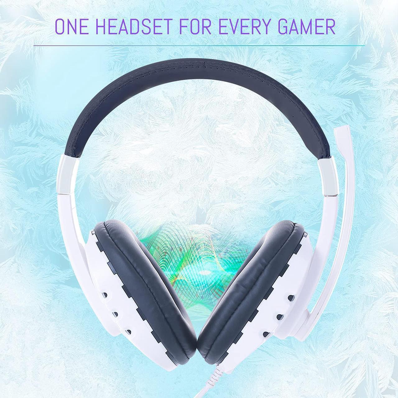 Alt view image 5 of 7 - Gaming Keyboard and Mouse and Gaming Headset & Mouse Pad, Wired LED RGB Backlight Bundle for PC Gamers Users - 4 in 1 White E
