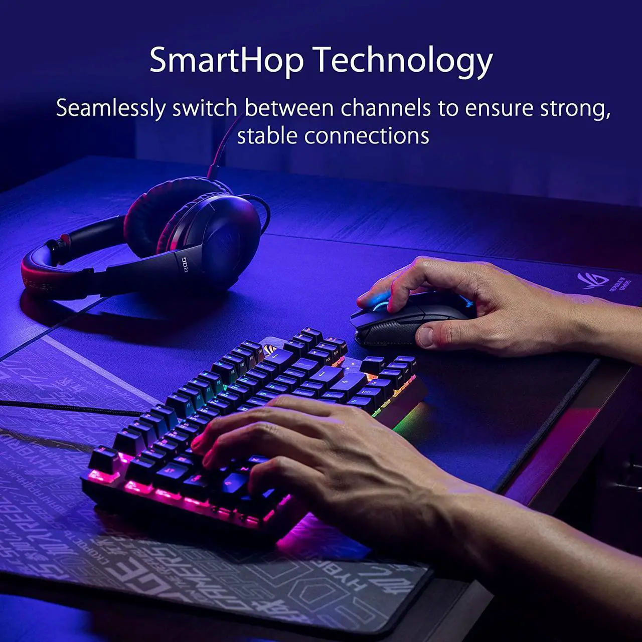 Alt view image 3 of 7 - South City Mall Optical Gaming Mouse - ROG Strix Impact II | Wireless Gaming Mouse with 16,000 DPI | 5 Programmable Buttons, RGB Lighting, 2.4 GHz, Long Battery Life, Lightweight, Ergonomic