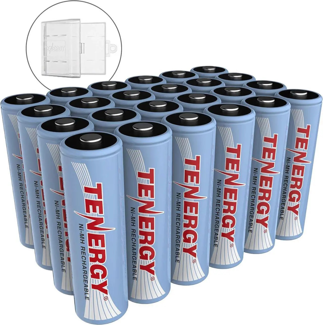 Main image of AA Rechargeable Battery, High Capacity 2500mAh NiMH AA Battery, 1.2V Double A Batteries, 60 Pack