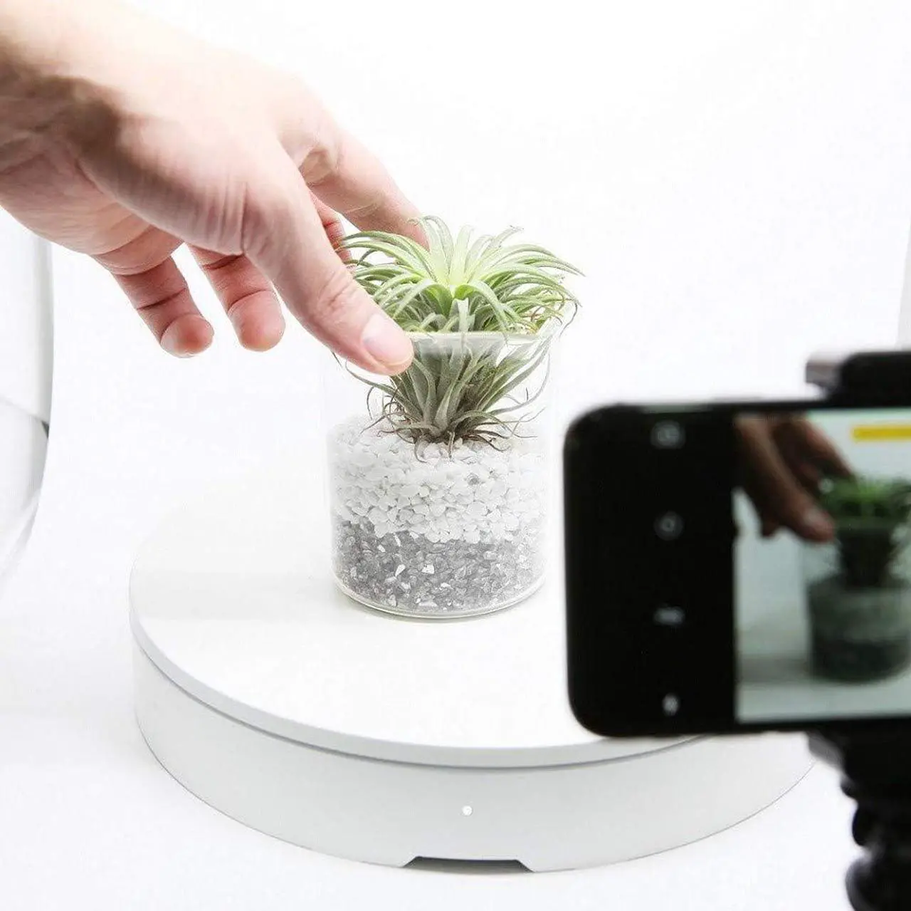 Alt view image 2 of 7 - 360 Studio Set (Photo lightbox Studio with 360 Photography Turntable Set / 25inch Photo Light Box / 10inch Bluetooth 360 Turntable Included | ORANGEMONKIE)