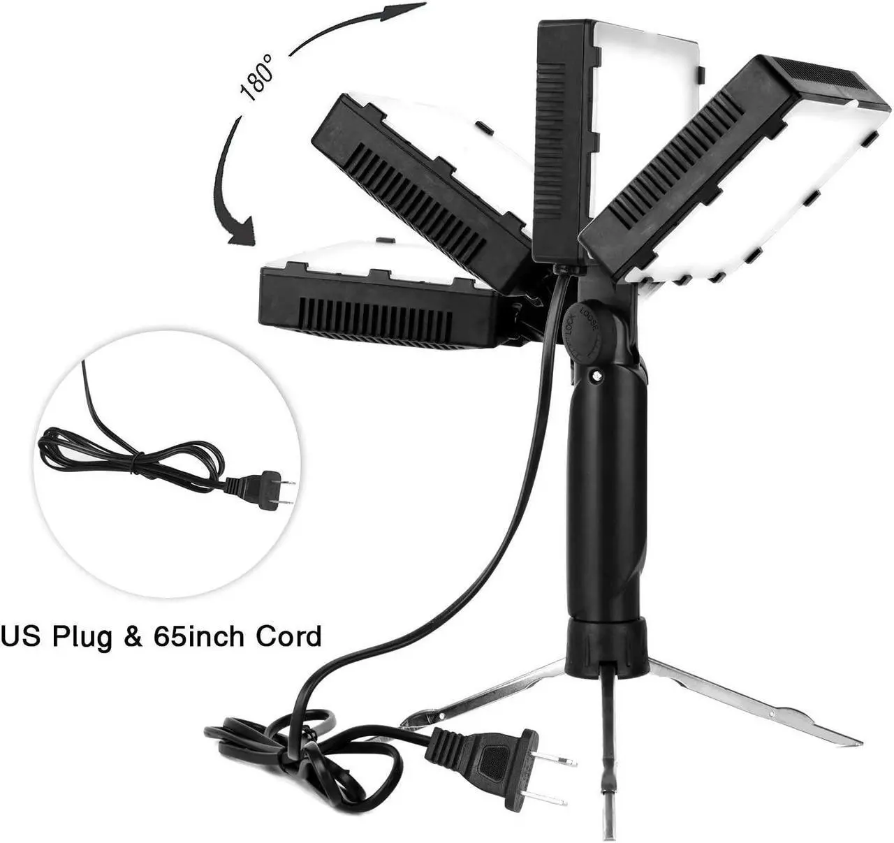 Alt view image 6 of 7 - EMART 60 LED Continuous Portable Photography Lighting Kit for Table Top Photo Video Studio Light Lamp with Color Filters - 2 Packs