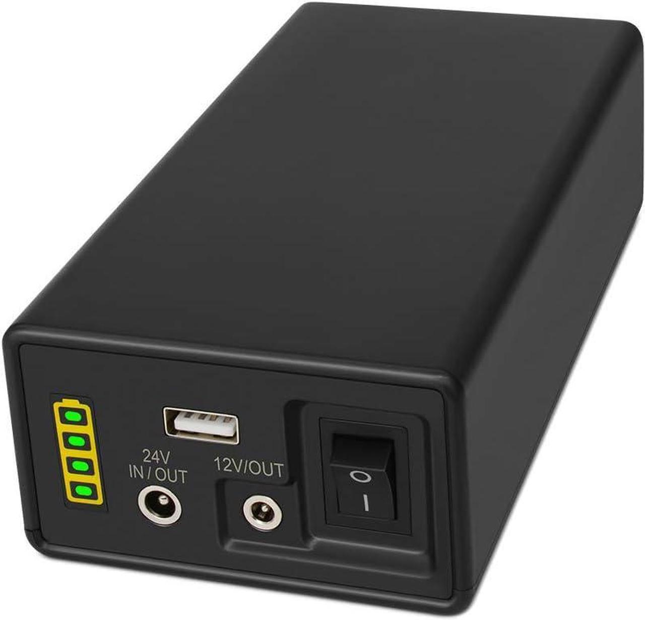 Main image of 12/24V Lithium ion Battery Pack PB240B2, Rechargeable 35000mAh 129.5Wh Li-ion Batteries with DC 24/12 Volt and 5V USB Output for LED Light Strip, CCTV Camera, Smartphone and more