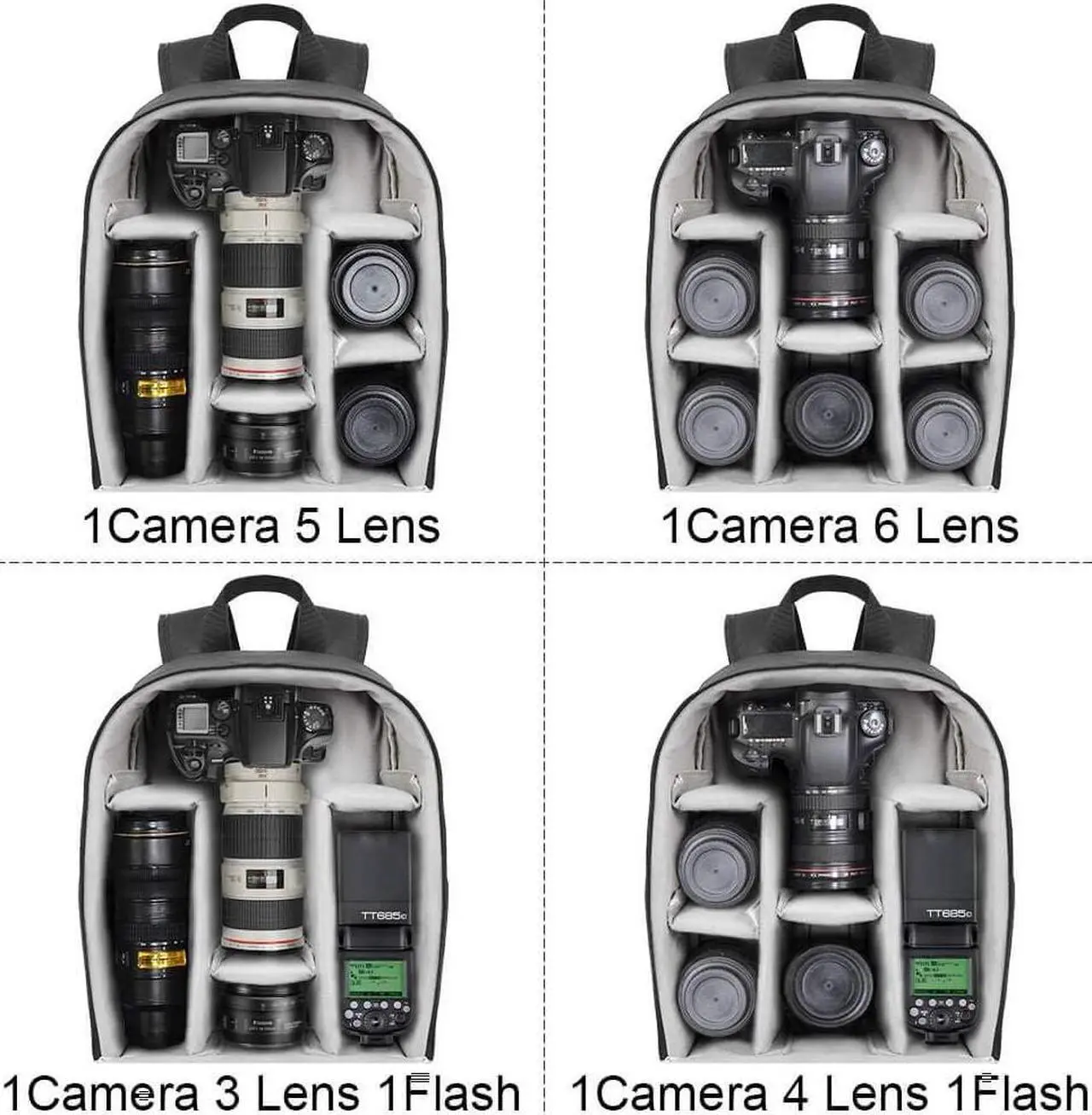 Caden D6 Camera Backpack - Thumbnail 3