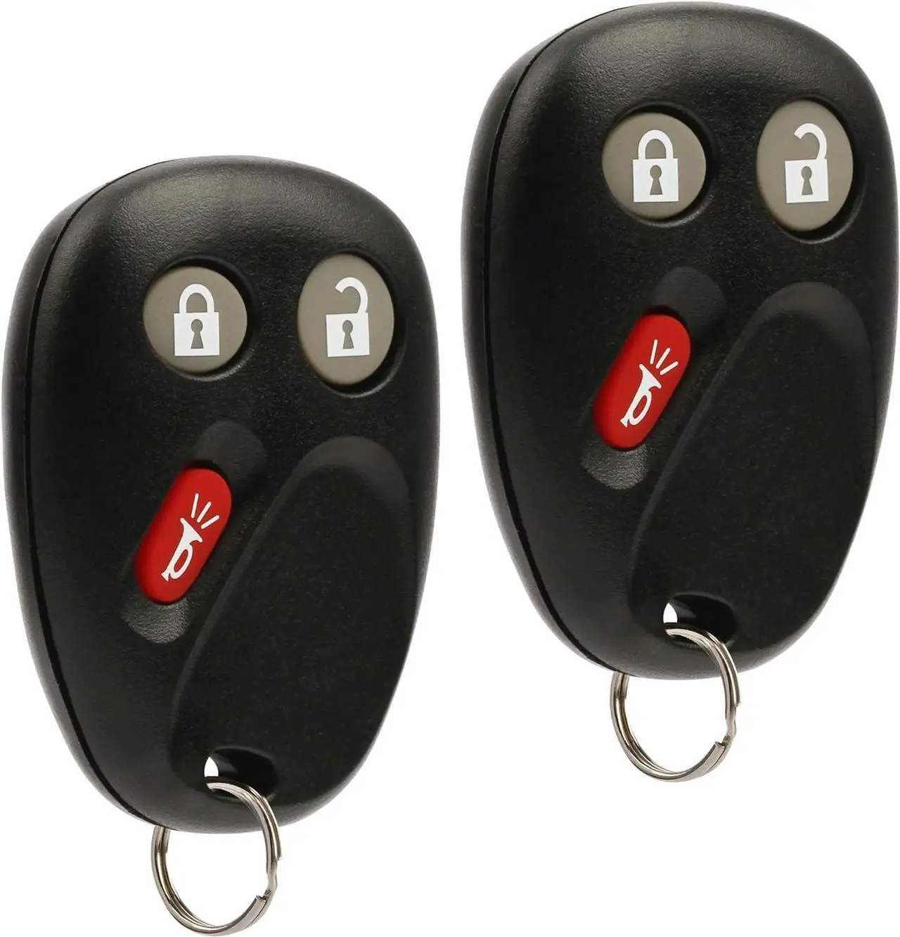 Main image of Key Fob Keyless Entry Remote fits 2003-2006 Chevy Tahoe Suburban Silverado Avalanche Equinox SSR/GMC Sierra Yukon/Cadillac Escalade/Hummer H2 / Pontiac Torrent/Saturn Vue (LHJ011) Set of 2