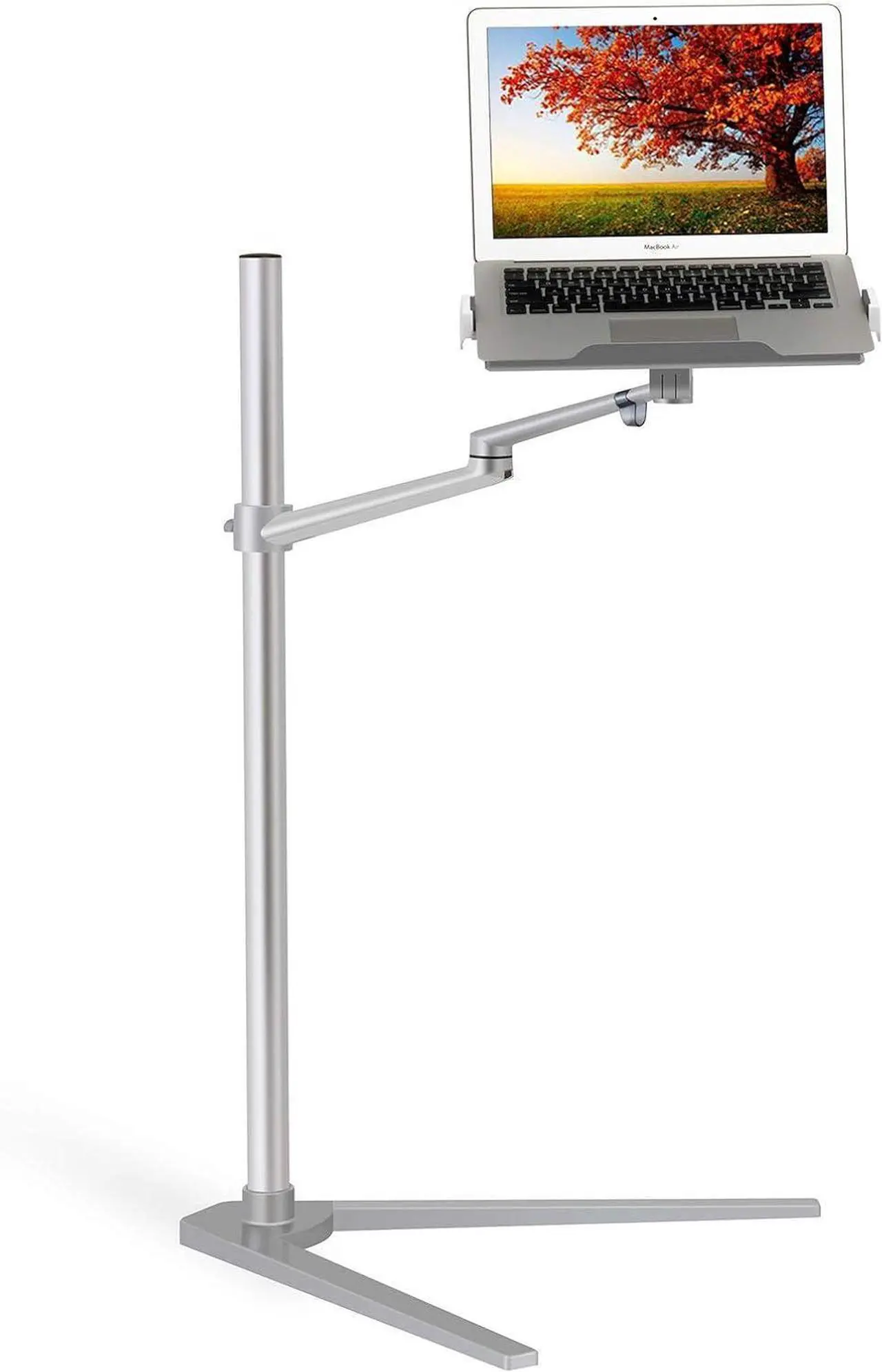 Alt view image 2 of 4 - 3 in 1 360 Degree Rotating Height Adjustable Laptop Tablet Stand for Bed,Floor,Compatible with Ipad Ipad Mini,MacBook Pro/Air,MS Surface Pro,MS Surface Book Stand
