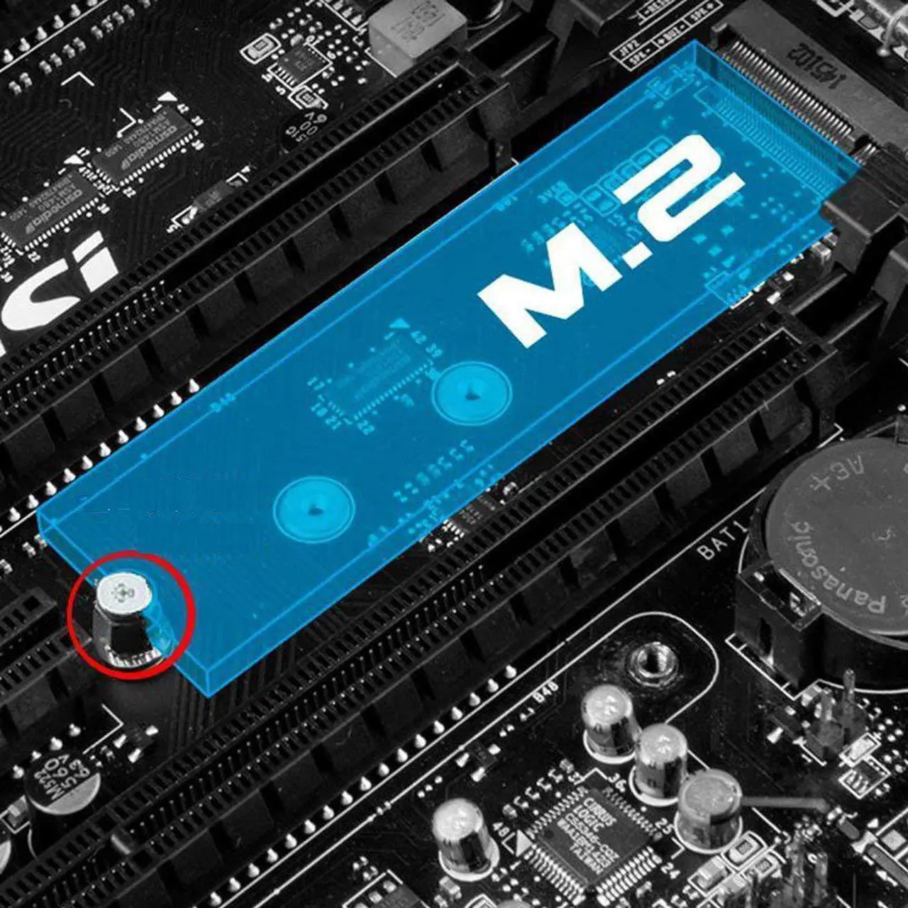 Alt view image 3 of 3 - M.2 SSD Mounting Screws Kit for MSI Motherboards (8pcs)