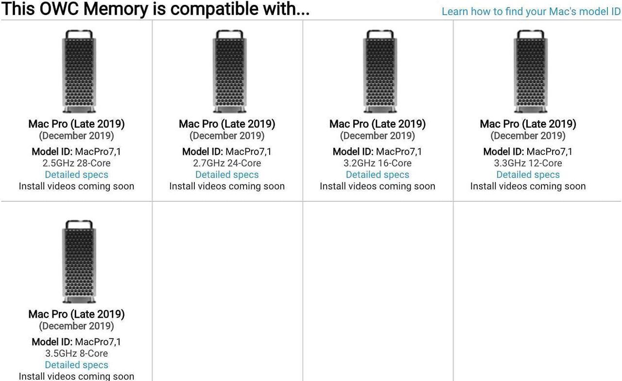 Alt view image 6 of 6 - 16 gb (1 x 16gb) pc23400 2933mhz ddr4 rdimm for mac pro 2019 models (macpro7,1)