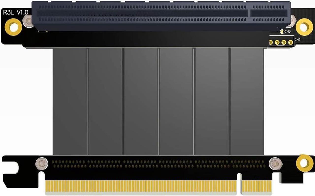 ADT-LINK PCI-E X16 to 16X 3.0 Male to Female Riser Extension Cable Graphics Card Computer Chassis PCI Express Extender Ribbon 128G/Bps (R33SL 5CM)