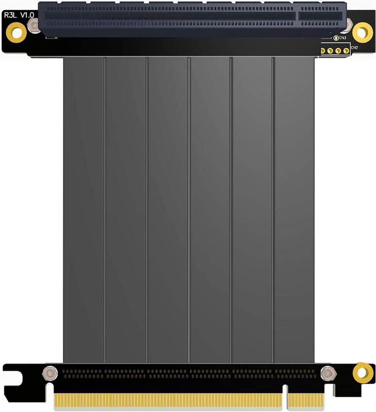 ADT-Link PCI-E X16 to 16X 3.0 Male to Female Riser Extension Cable Graphics Card Computer Chassis PCI Express Extender Ribbon 128G/Bps (R33SL 10CM)