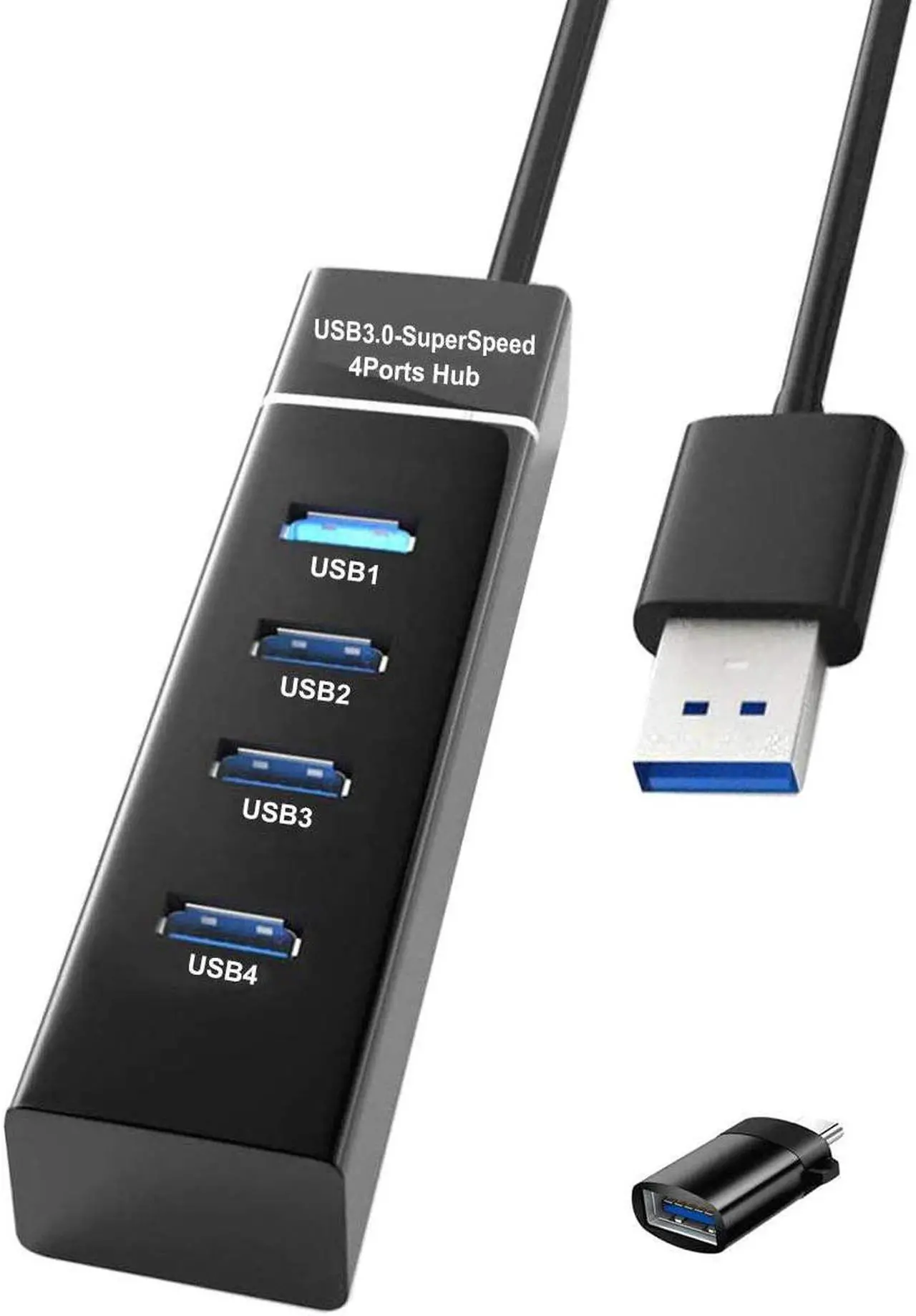Main image of PS4/PS5 USB Hub, ApexOne 4-Port USB 3.0 Hub High Speed 5Gbps USB Splitter Adapter for PS4/PS5, Xbox One/360, Mouse, Keyboard, Laptop, Notebook PC, Moblie HDD, MacBook, Mac Pro/Mini, iMac, Surface Pro