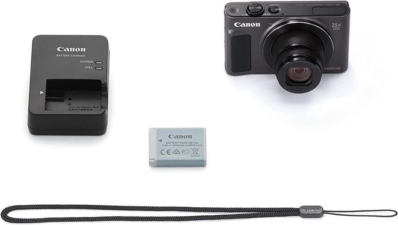 Alt view image 8 of 8 - Canon PowerShot SX620 HS Digital Camera (Black)