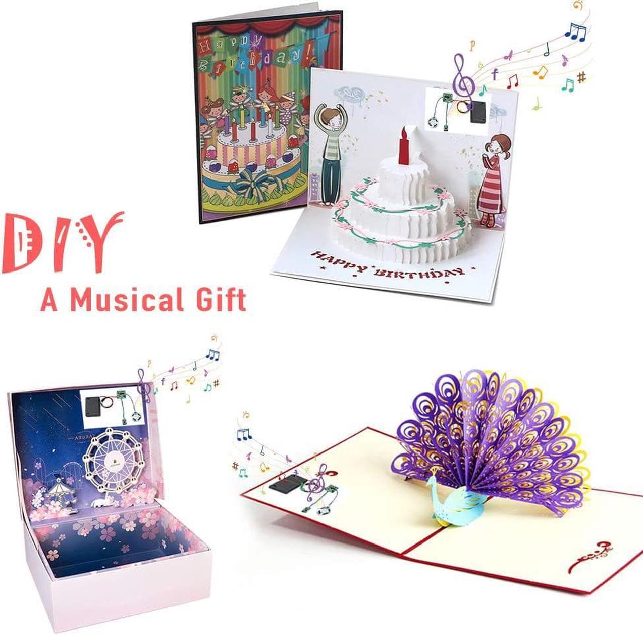 Alt view image 2 of 7 - Sound Module Button Control Music Voice Player Programmable Talk Chip Musical 8MB MP3 WAV USB Downloadable with AA Battery Box + USB Cable for DIY Audio Cards Christmas Creative Gift