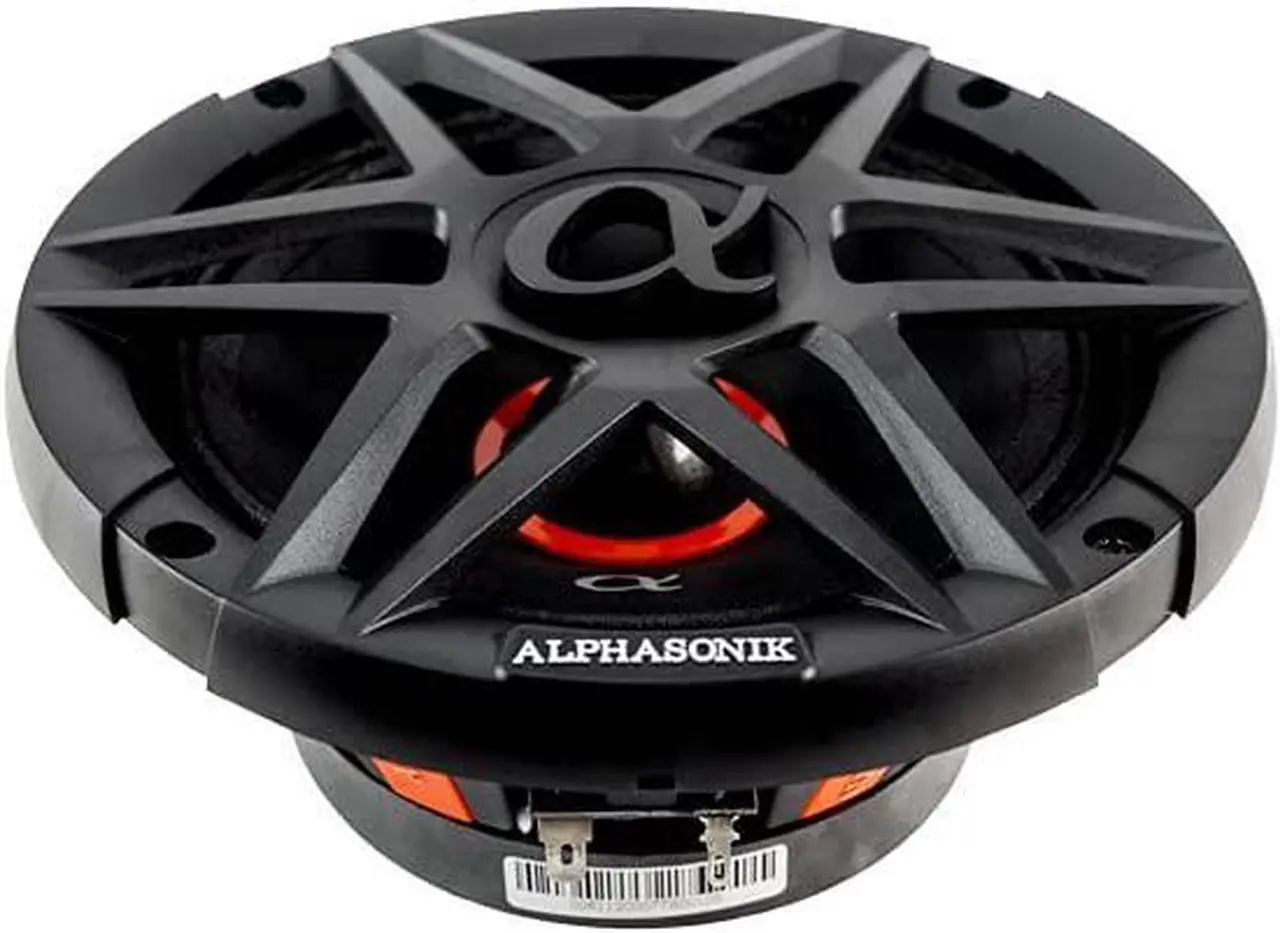 Alt view image 4 of 6 - 1 Pair of ABM65 DYNAMIS Series 6.5" 600 Watts Max 150 Watts RMS Mid-Range Car Audio Speaker 4-Ohm Cloth Surround, Non Pressed Paper Cone, Ferrite Magnet, and Grille Included