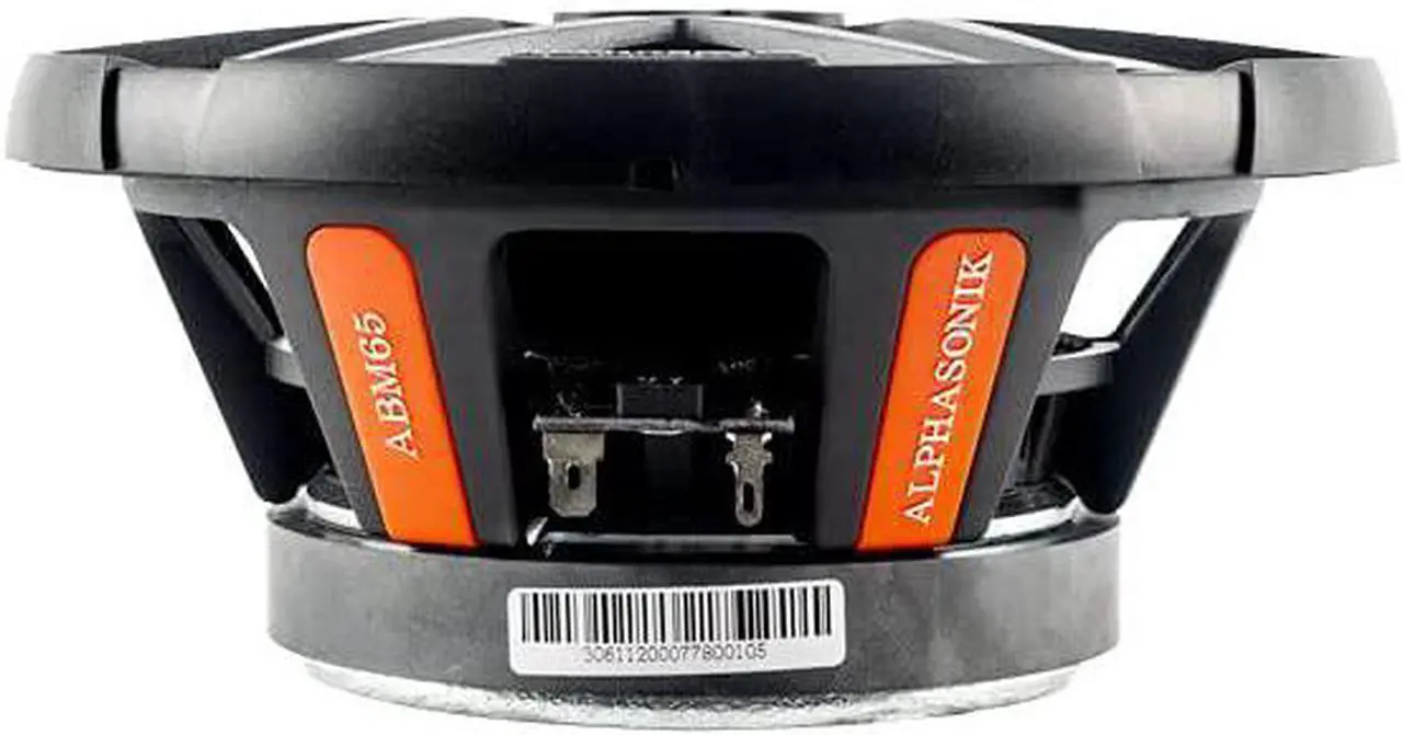 Alt view image 5 of 6 - 1 Pair of ABM65 DYNAMIS Series 6.5" 600 Watts Max 150 Watts RMS Mid-Range Car Audio Speaker 4-Ohm Cloth Surround, Non Pressed Paper Cone, Ferrite Magnet, and Grille Included