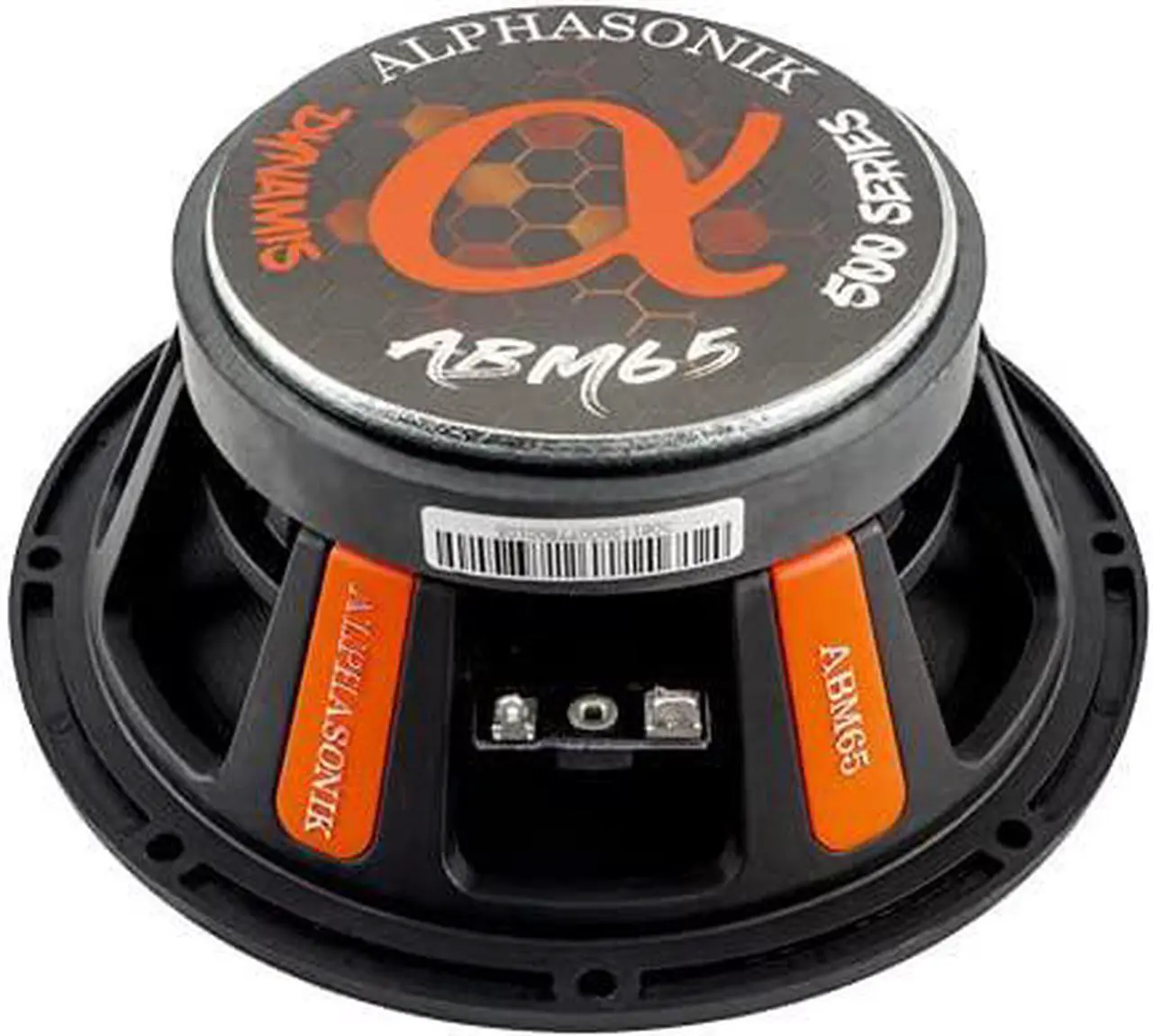 Alt view image 6 of 6 - 1 Pair of ABM65 DYNAMIS Series 6.5" 600 Watts Max 150 Watts RMS Mid-Range Car Audio Speaker 4-Ohm Cloth Surround, Non Pressed Paper Cone, Ferrite Magnet, and Grille Included