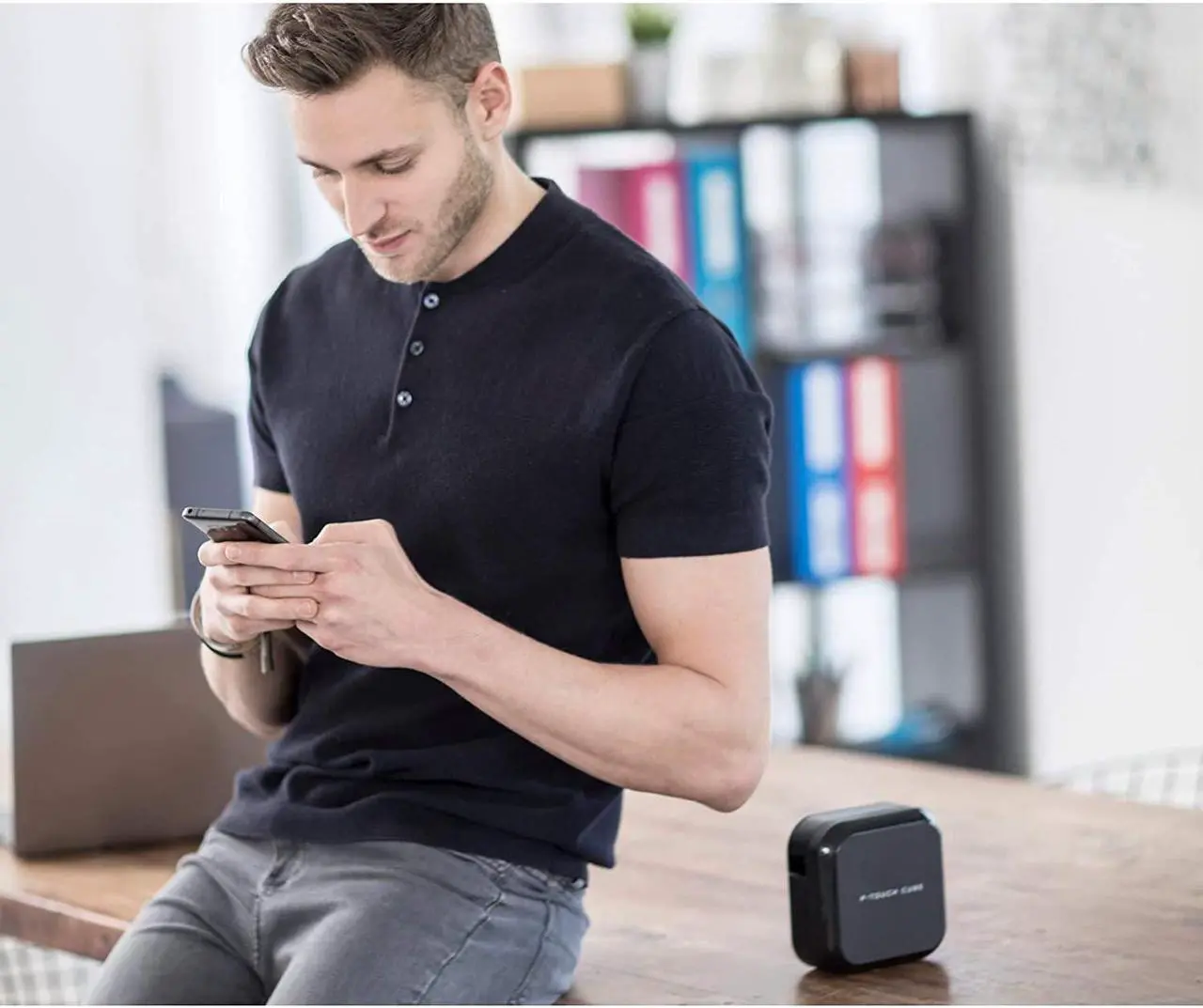 Alt view image 4 of 7 - Brother P-touch CUBE Plus PT-P710BT Versatile Label Maker with Bluetooth Wireless Technology